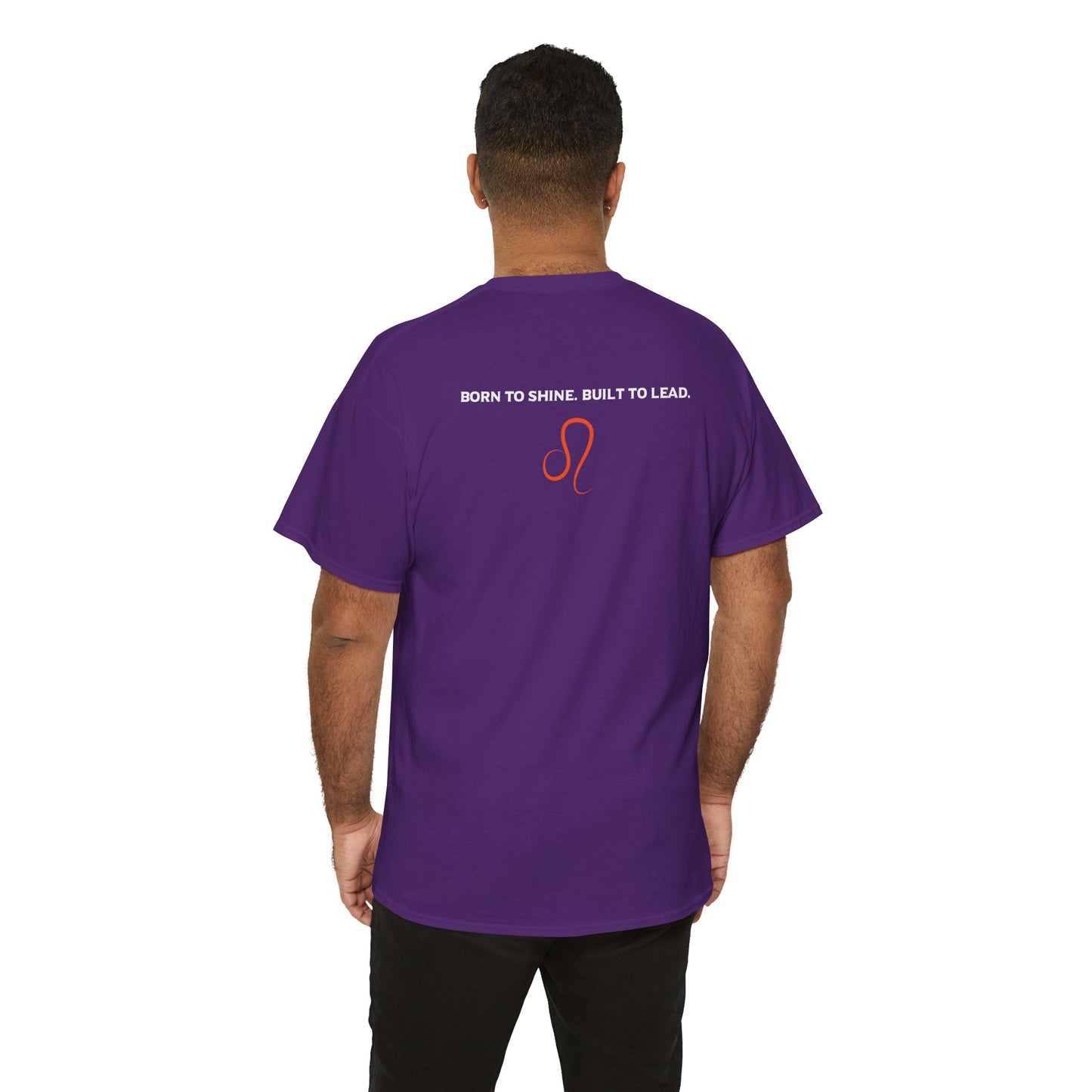 Leo Zodiac T‑Shirt — 'Born to Shine, Built to Lead' Graphic Tee