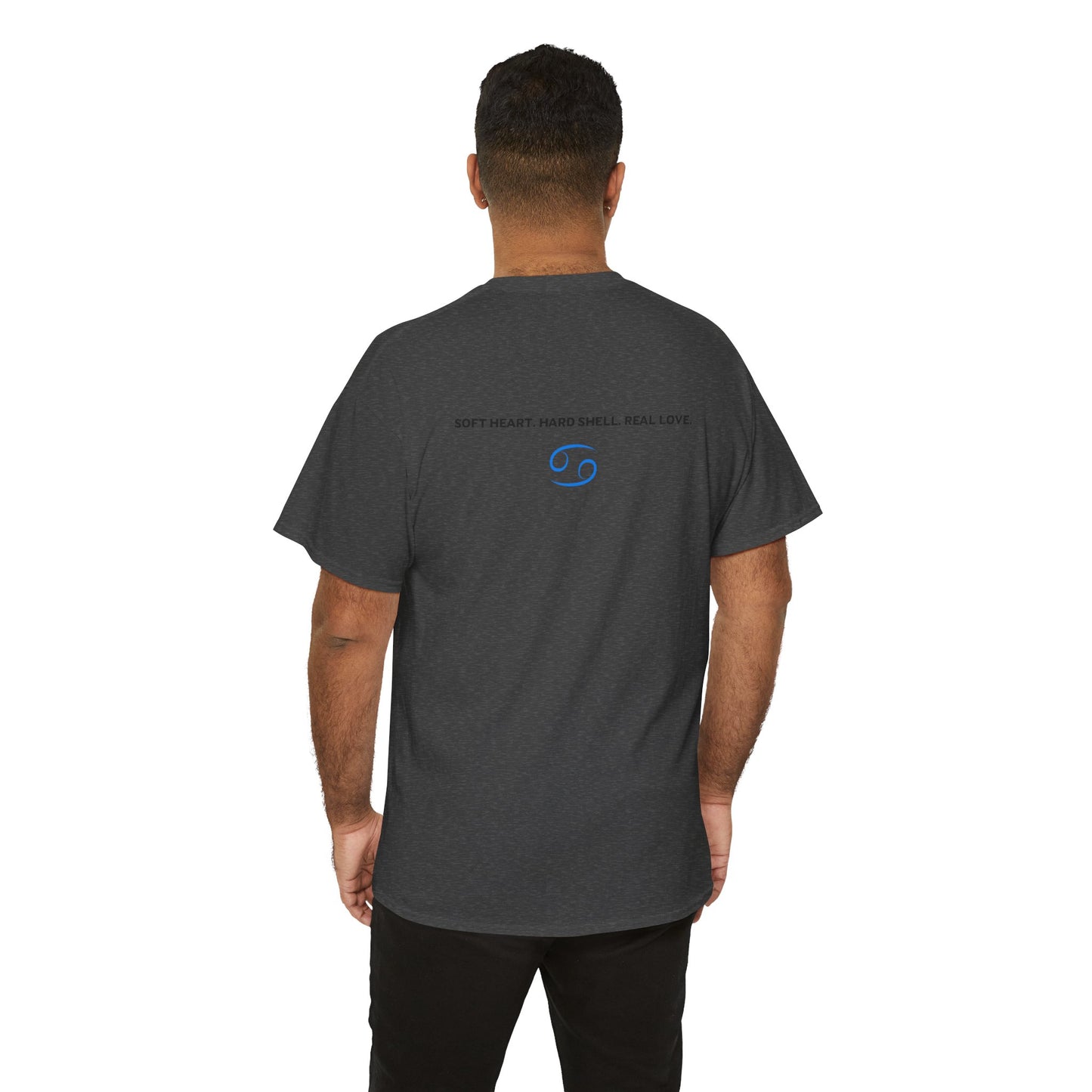 Cancer Zodiac T‑Shirt – 'Soft Heart, Hard Shell, Real Love' Astrological Tee
