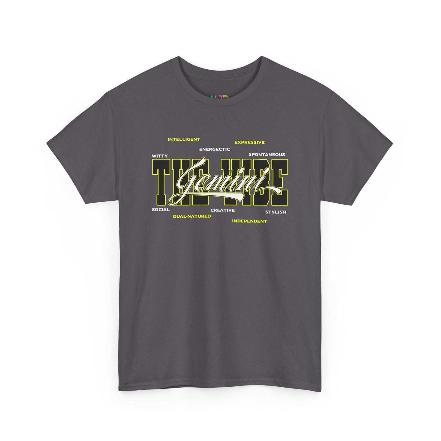 Gemini Zodiac Tee – The Vibe Graphic Astrological Shirt