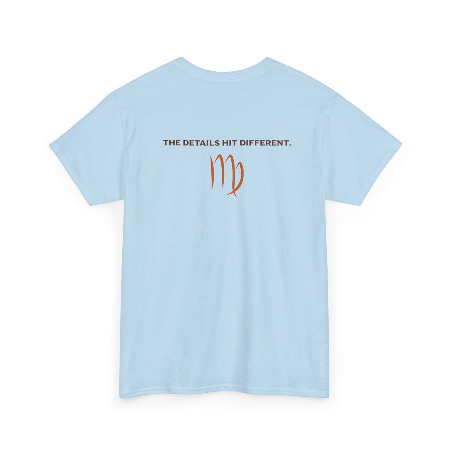 Virgo Graphic Tee — "The Details Hit Different" Astrology Shirt