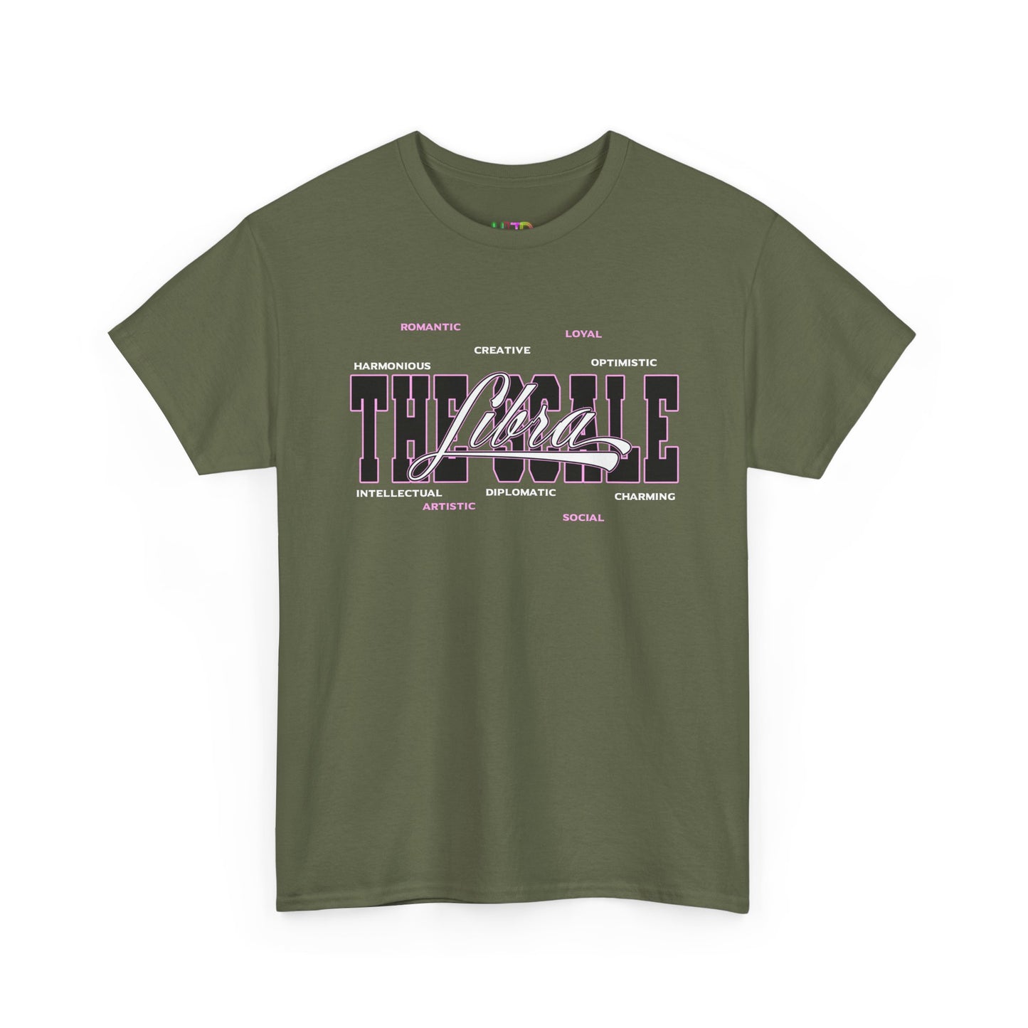 Libra Zodiac T‑Shirt — 'Balanced by Choice' Pink Graphic Tee