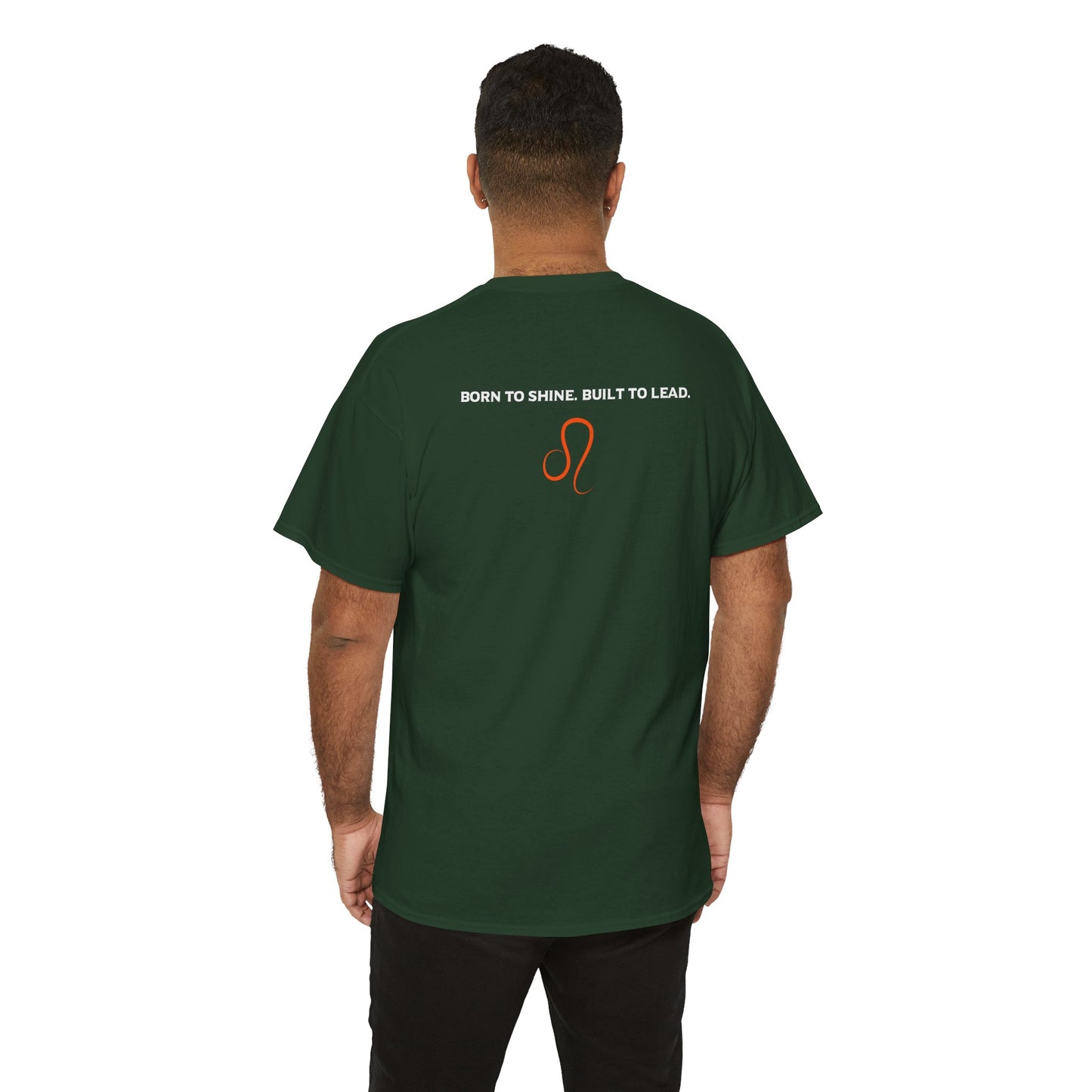 Leo Zodiac T‑Shirt — 'Born to Shine, Built to Lead' Graphic Tee