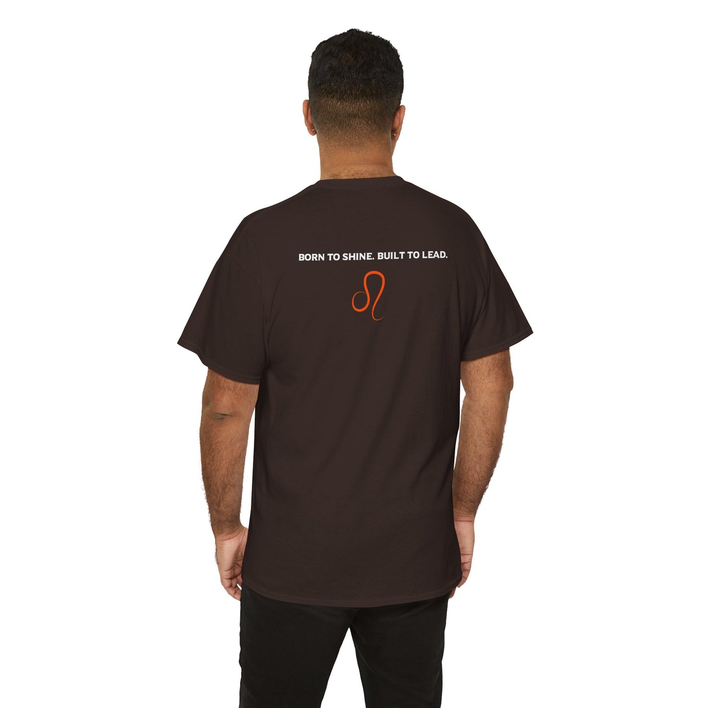 Leo Zodiac T‑Shirt — 'Born to Shine, Built to Lead' Graphic Tee
