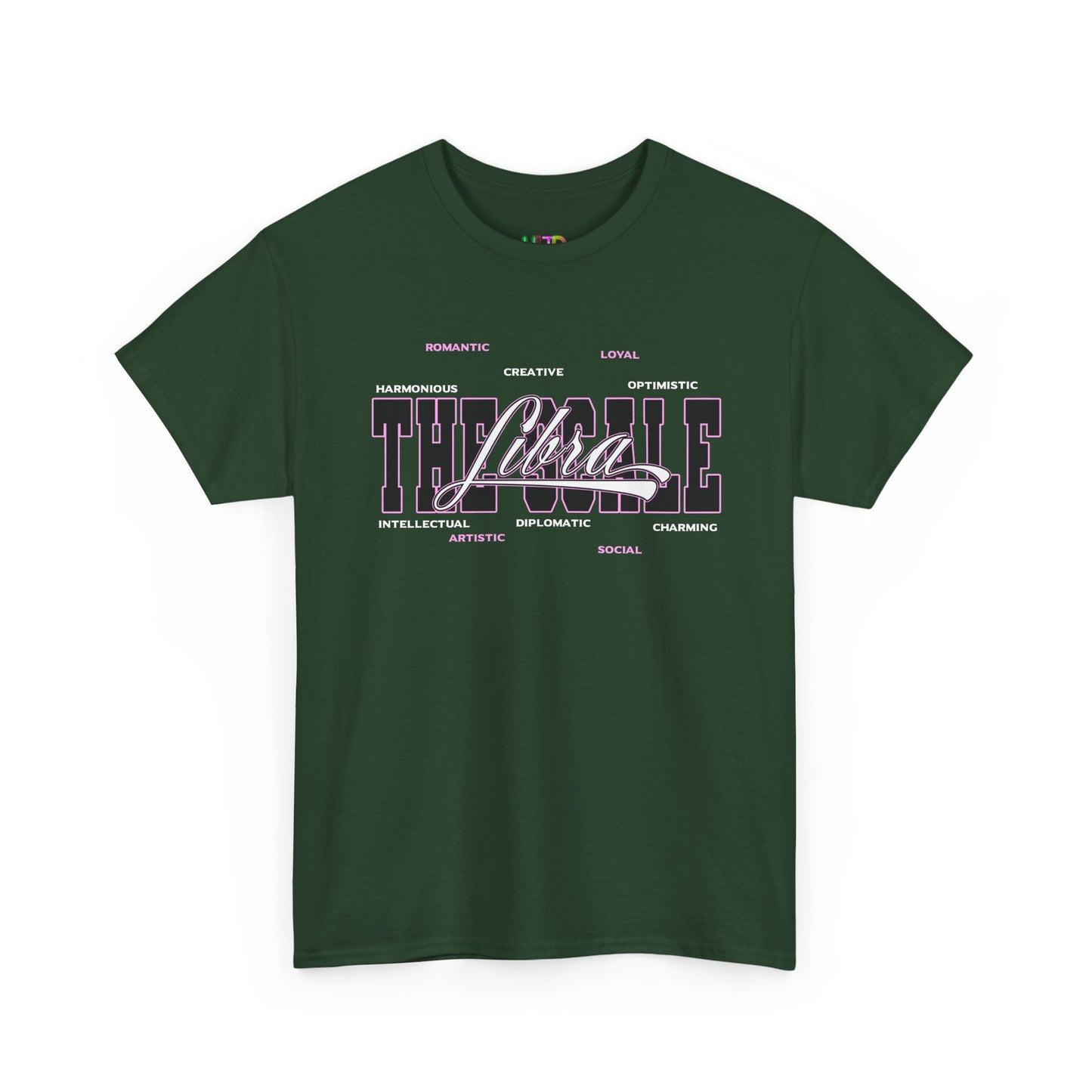 Libra Zodiac T‑Shirt — 'Balanced by Choice' Pink Graphic Tee