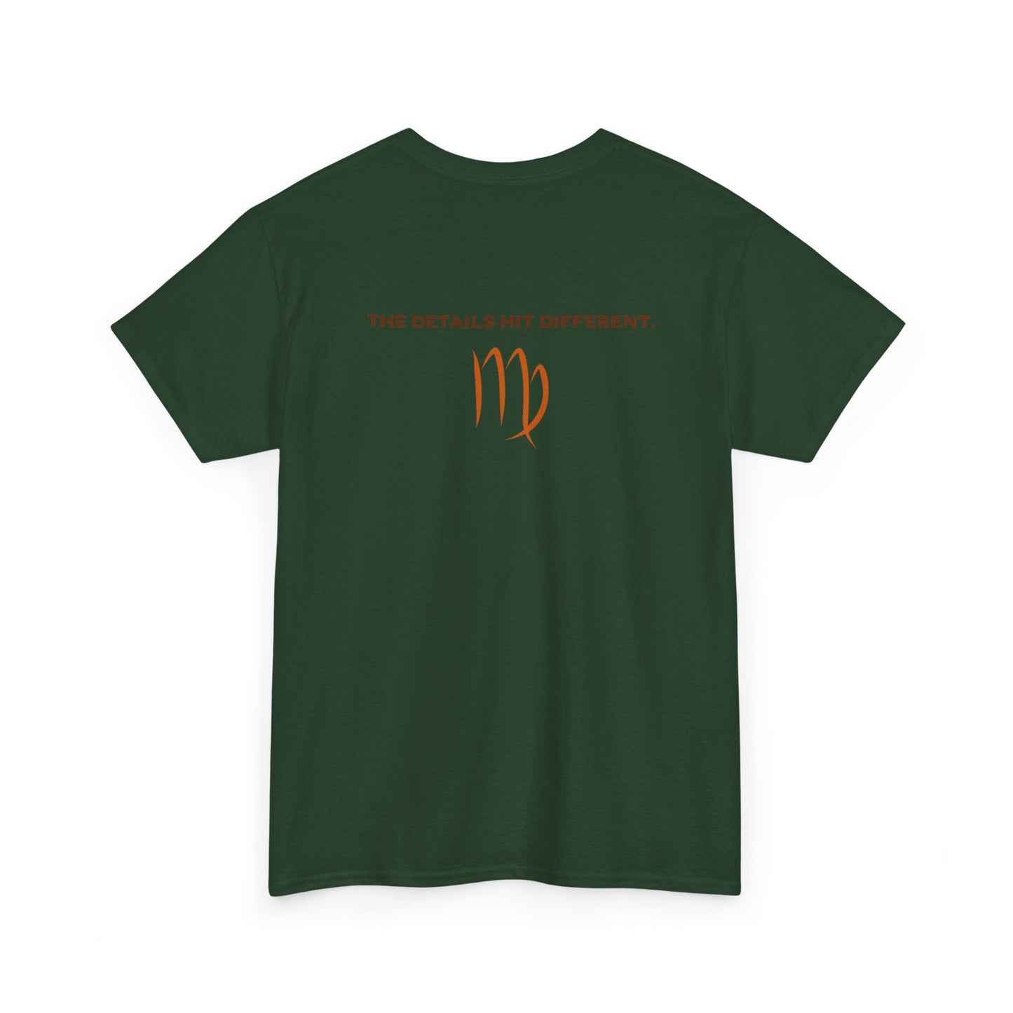 Virgo Graphic Tee — "The Details Hit Different" Astrology Shirt