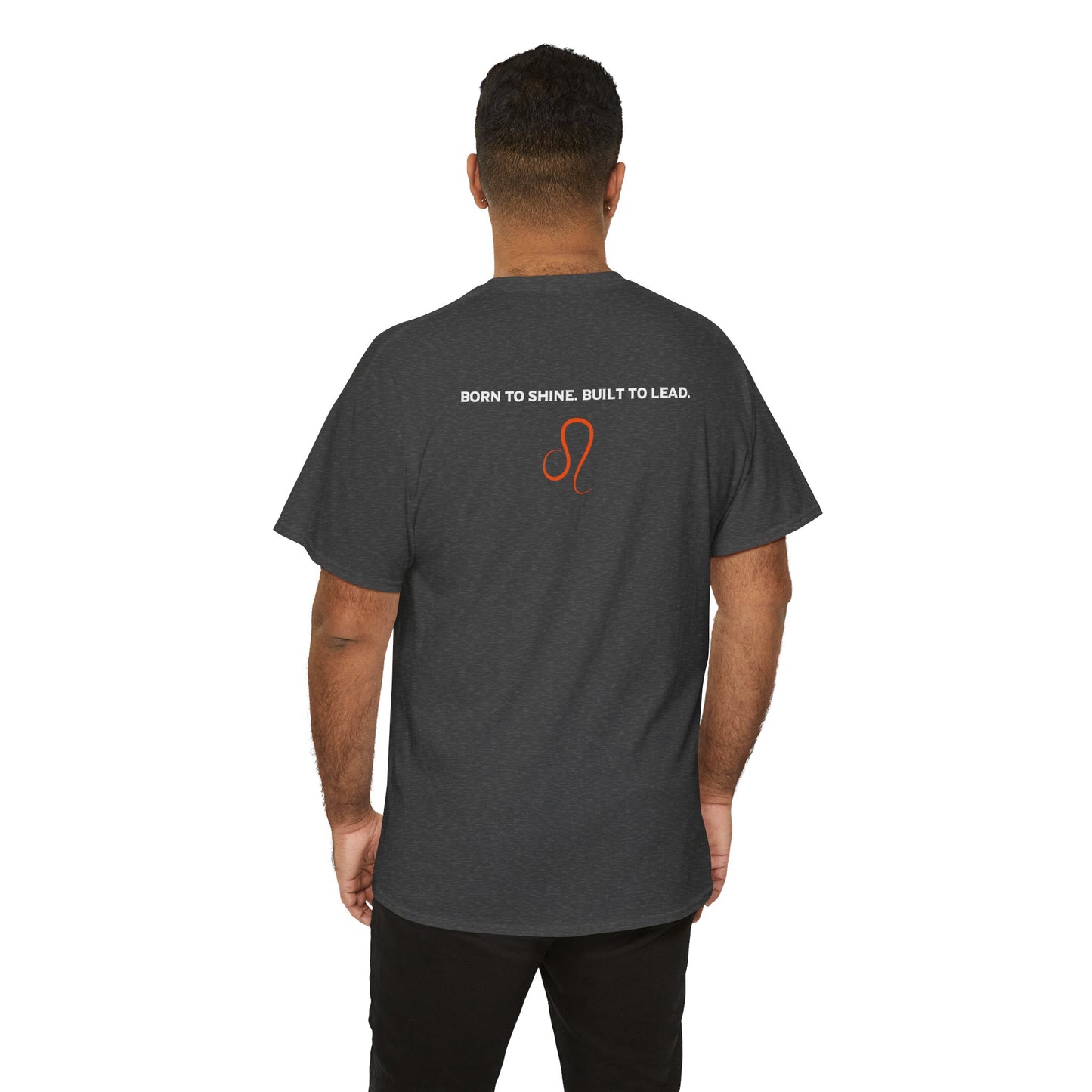 Leo Zodiac T‑Shirt — 'Born to Shine, Built to Lead' Graphic Tee