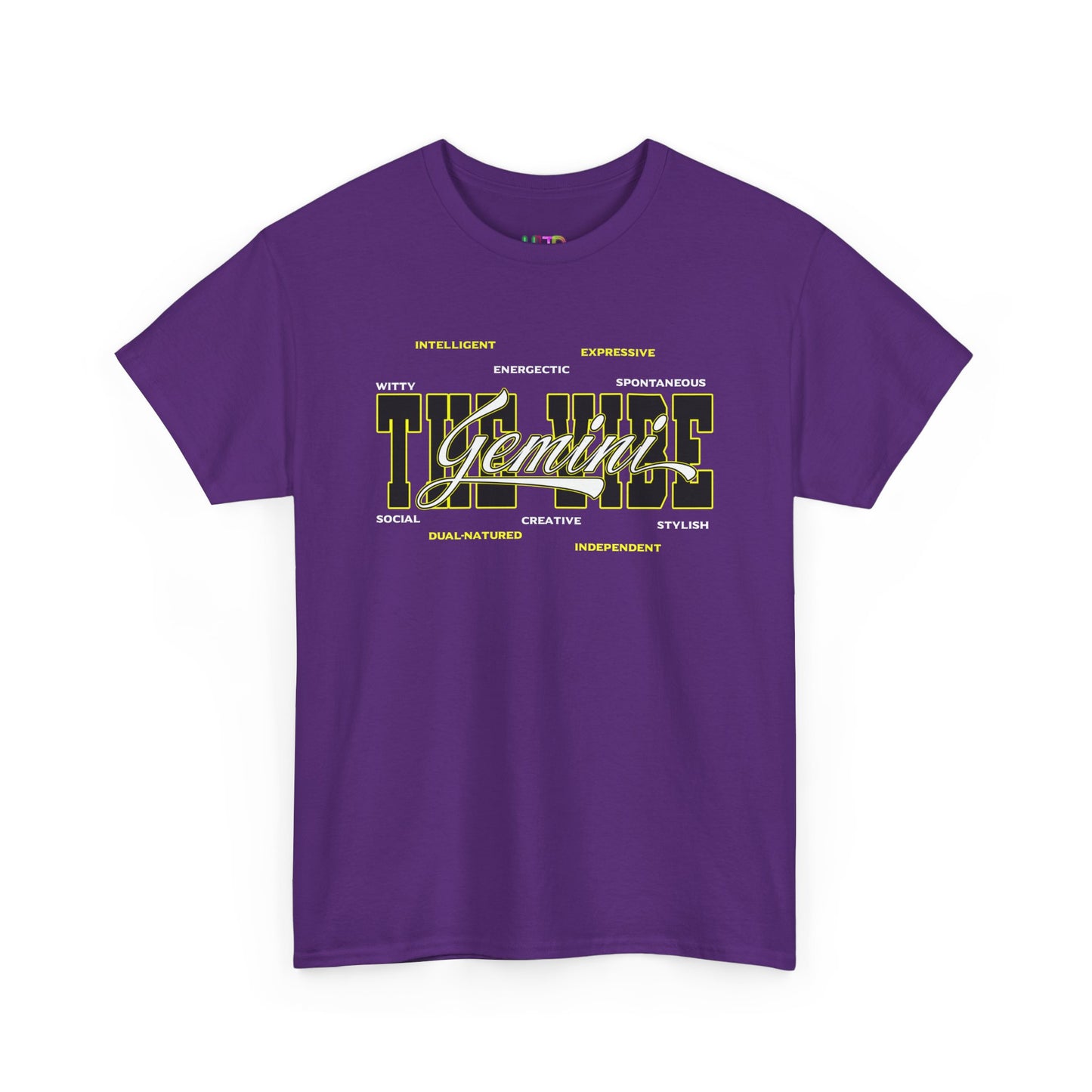 Gemini Zodiac Tee – The Vibe Graphic Astrological Shirt