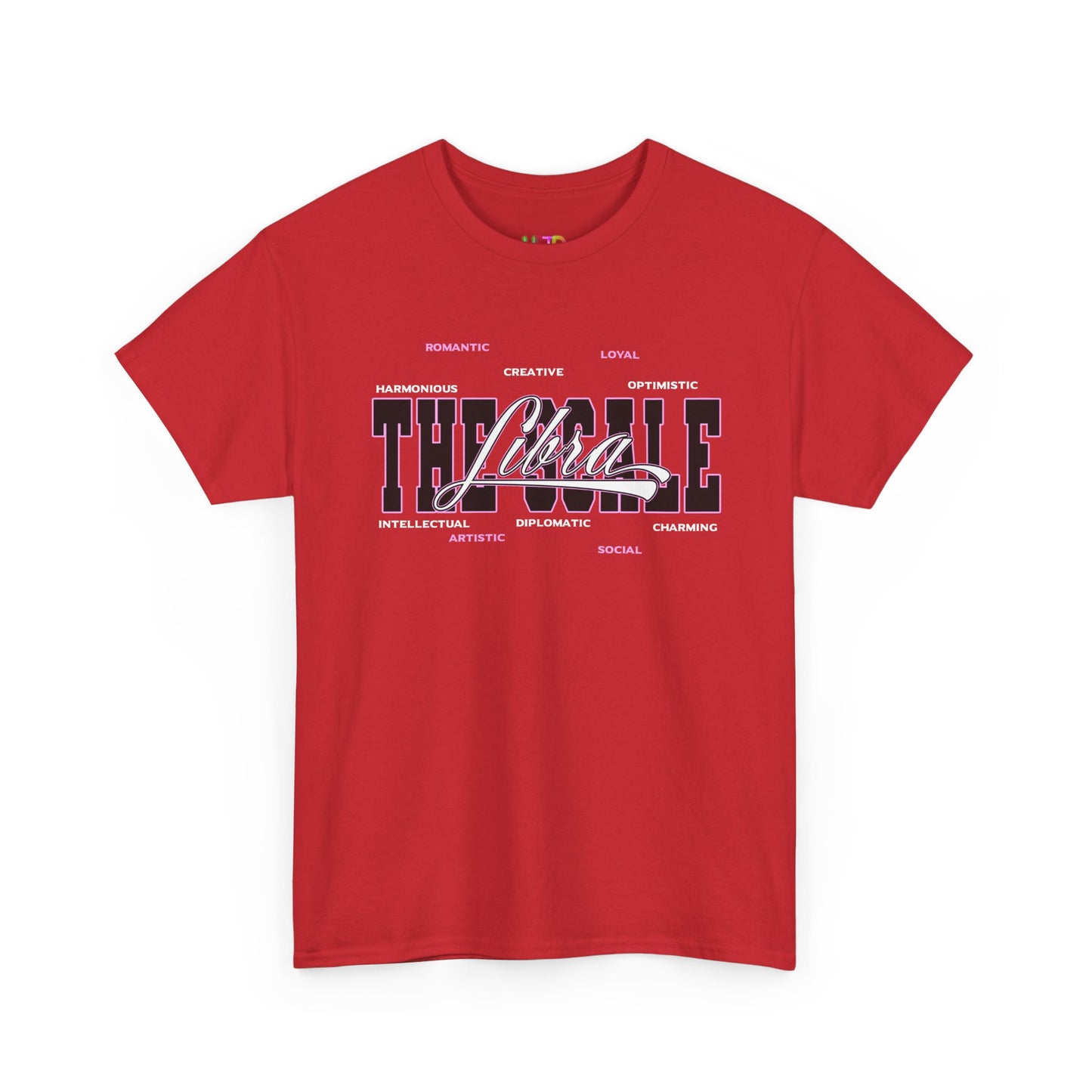 Libra Zodiac T‑Shirt — 'Balanced by Choice' Pink Graphic Tee