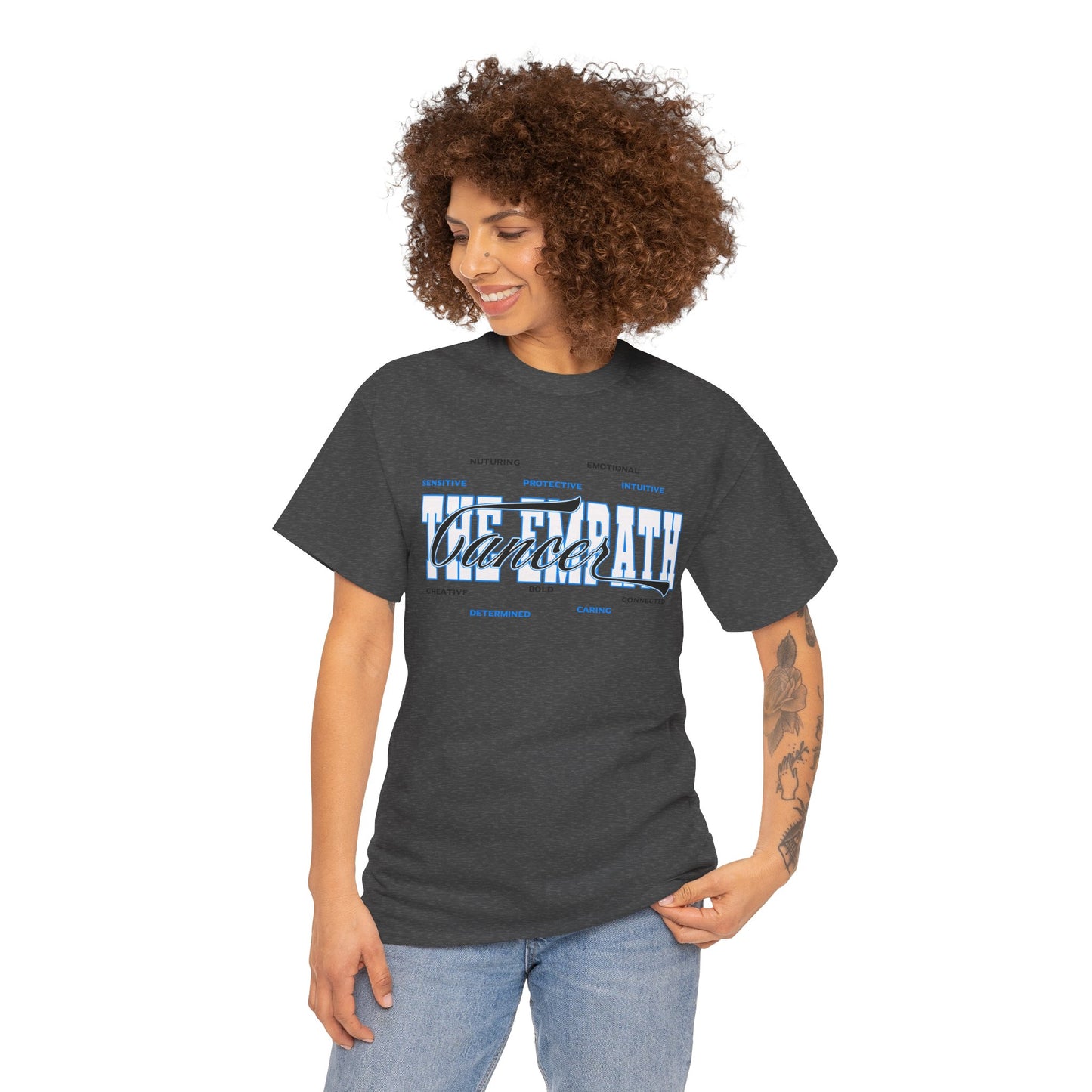 Cancer Zodiac T‑Shirt – 'Soft Heart, Hard Shell, Real Love' Astrological Tee