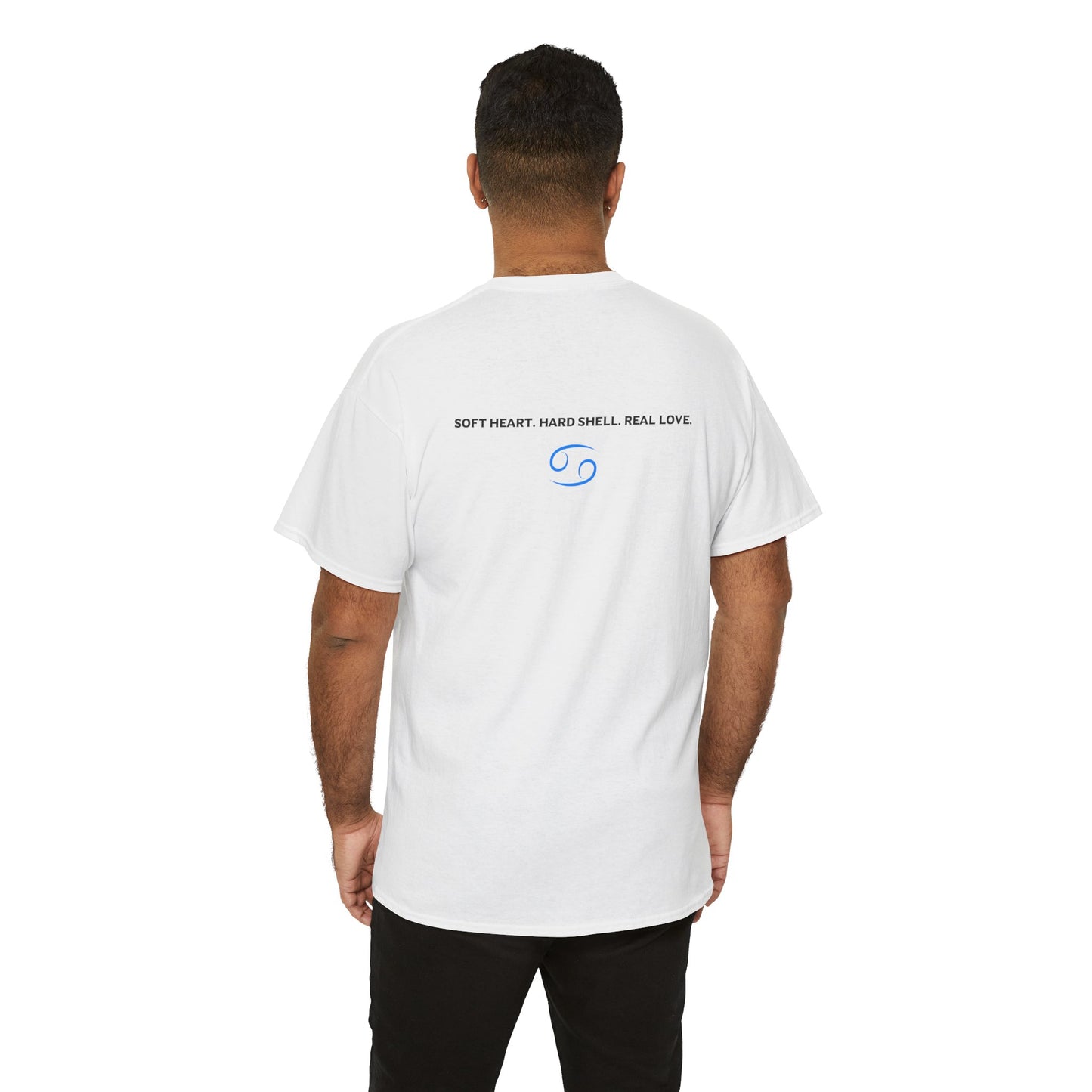 Cancer Zodiac T‑Shirt – 'Soft Heart, Hard Shell, Real Love' Astrological Tee