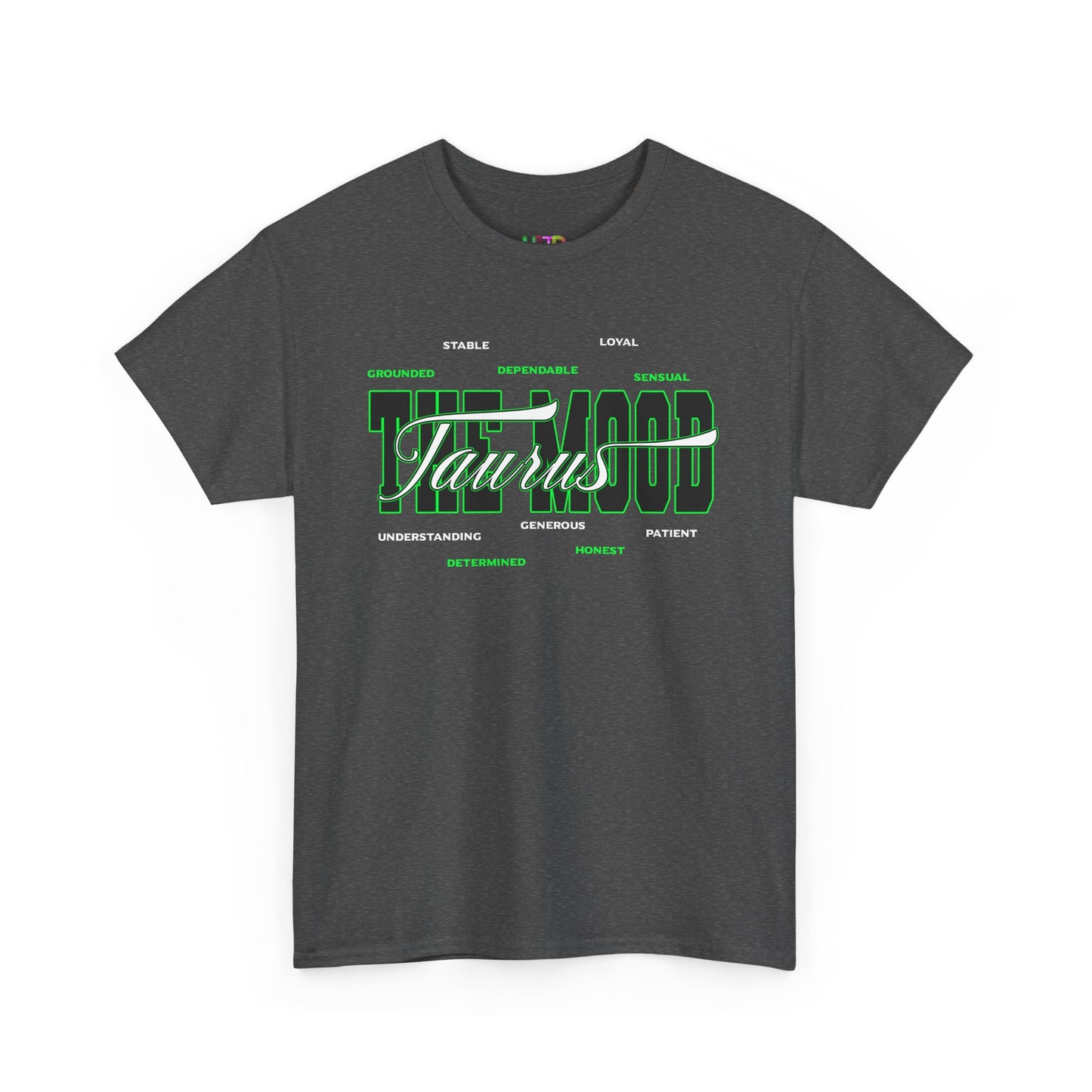 Taurus Zodiac Tee — Green Retro Horoscope Graphic Shirt