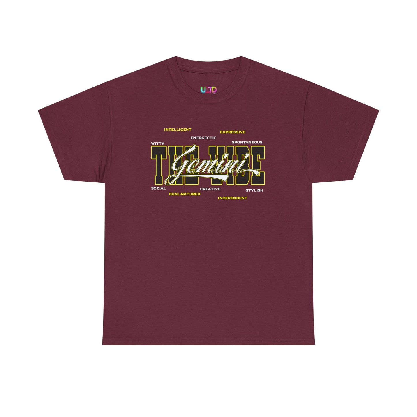Gemini Zodiac Tee – The Vibe Graphic Astrological Shirt