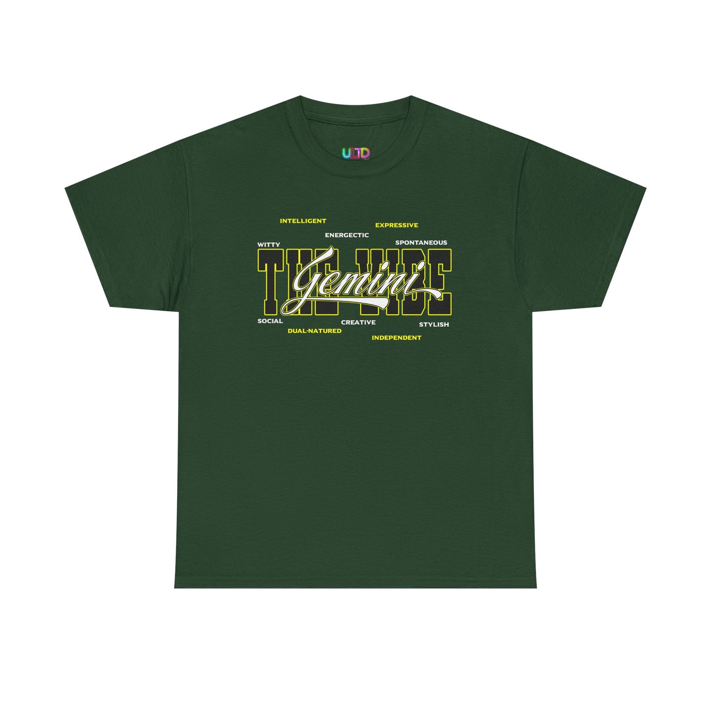 Gemini Zodiac Tee – The Vibe Graphic Astrological Shirt