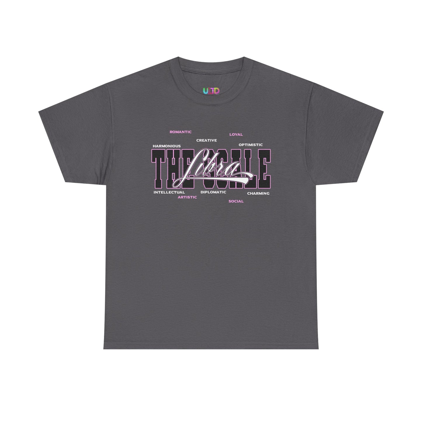 Libra Zodiac T‑Shirt — 'Balanced by Choice' Pink Graphic Tee