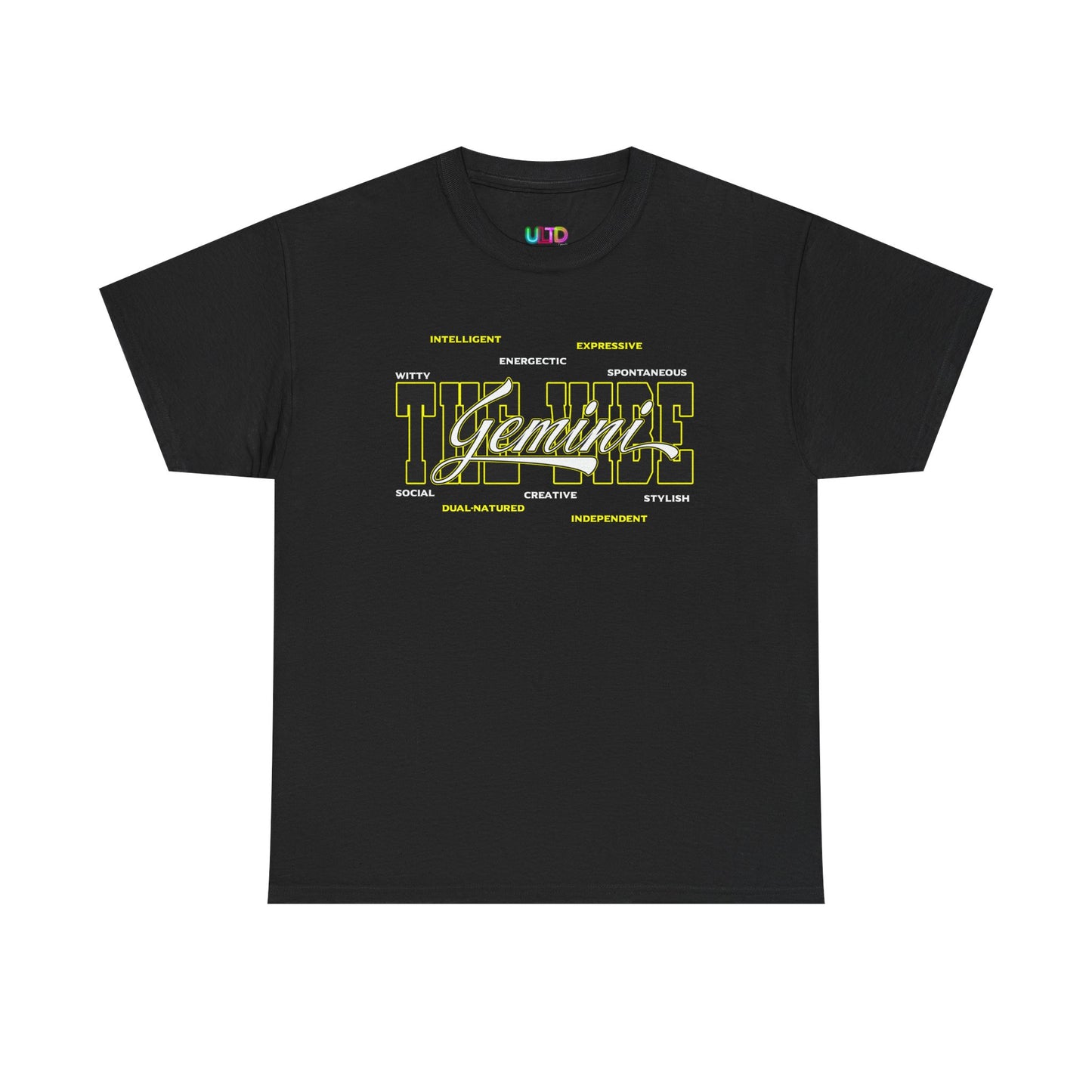 Gemini Zodiac Tee – The Vibe Graphic Astrological Shirt