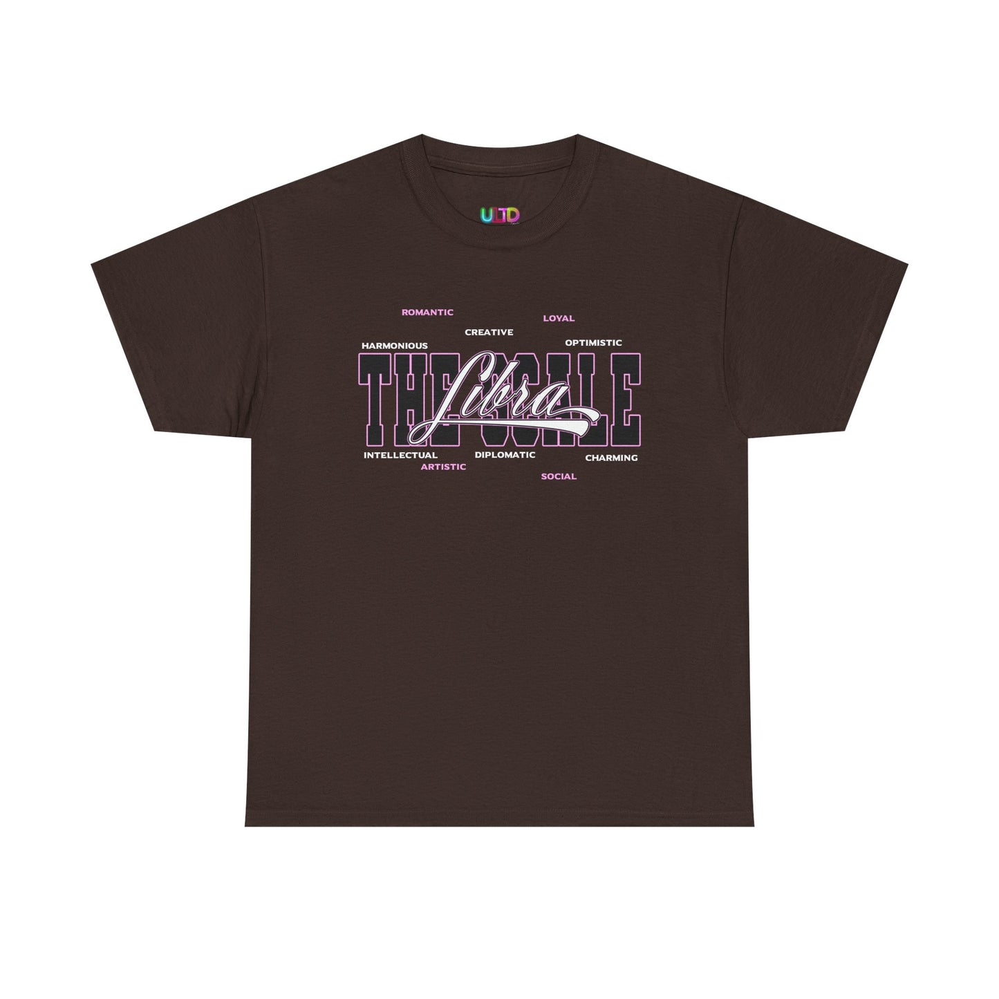 Libra Zodiac T‑Shirt — 'Balanced by Choice' Pink Graphic Tee