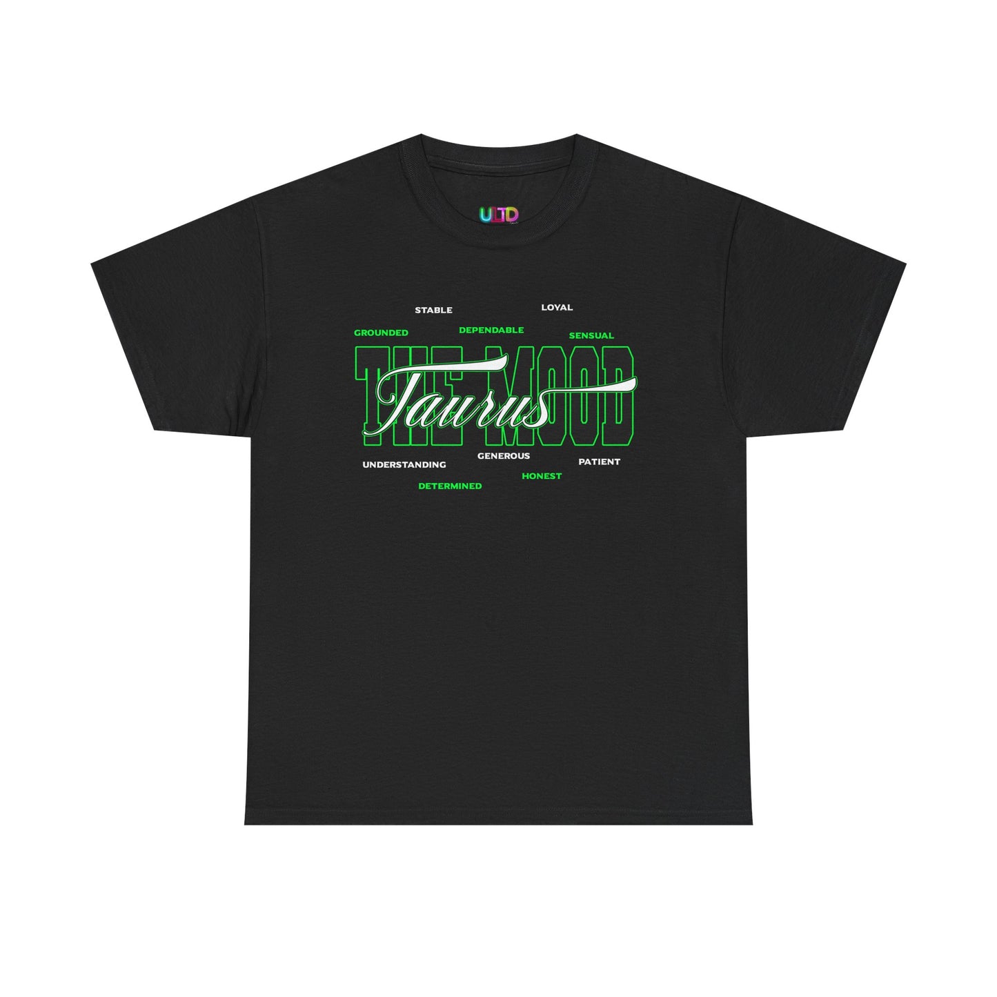 Taurus Zodiac Tee — Green Retro Horoscope Graphic Shirt