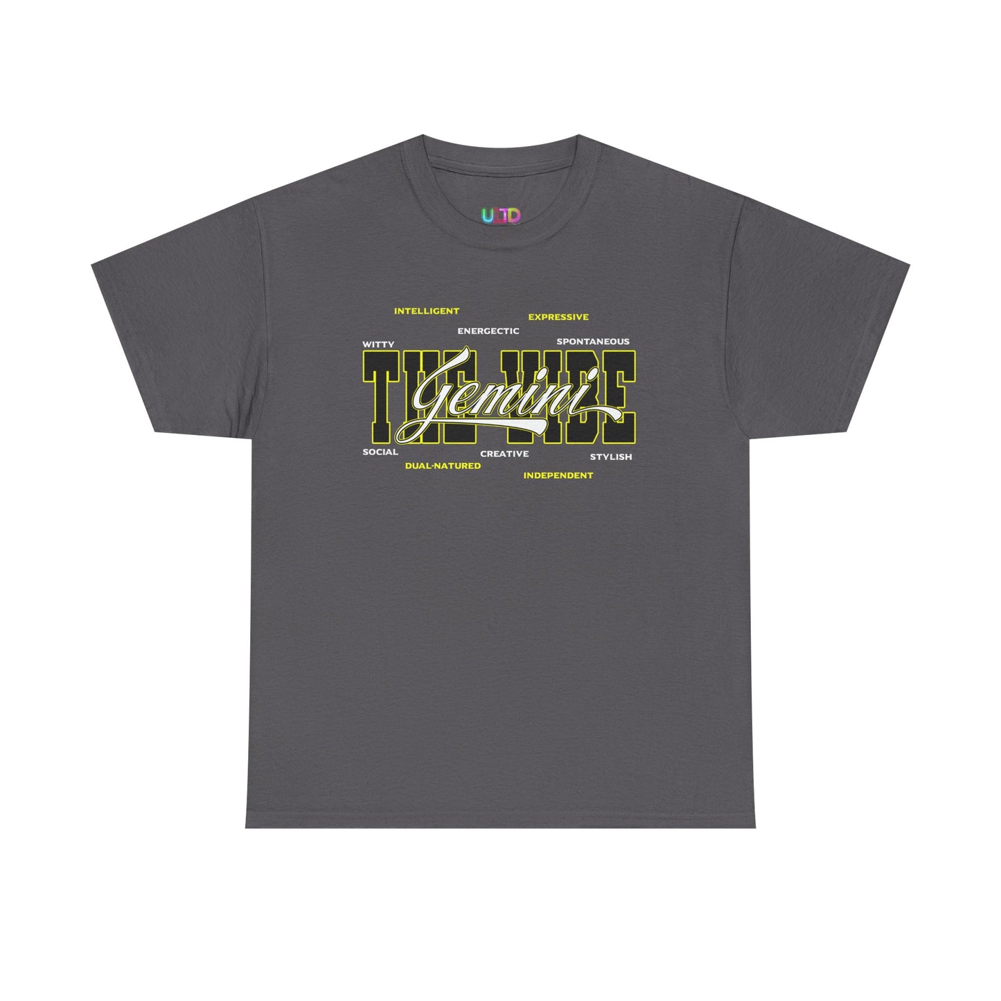 Gemini Zodiac Tee – The Vibe Graphic Astrological Shirt