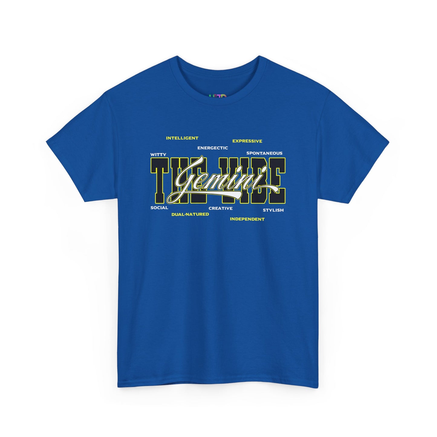 Gemini Zodiac Tee – The Vibe Graphic Astrological Shirt