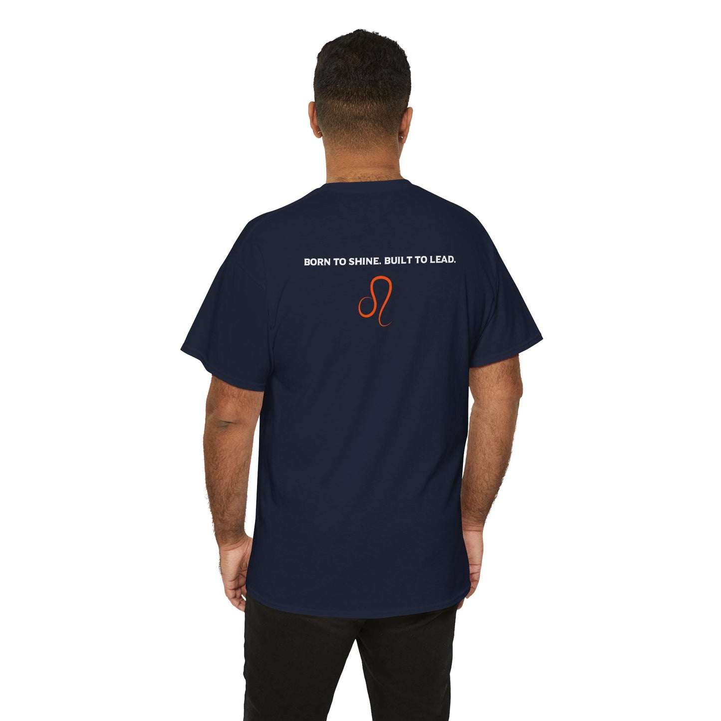 Leo Zodiac T‑Shirt — 'Born to Shine, Built to Lead' Graphic Tee