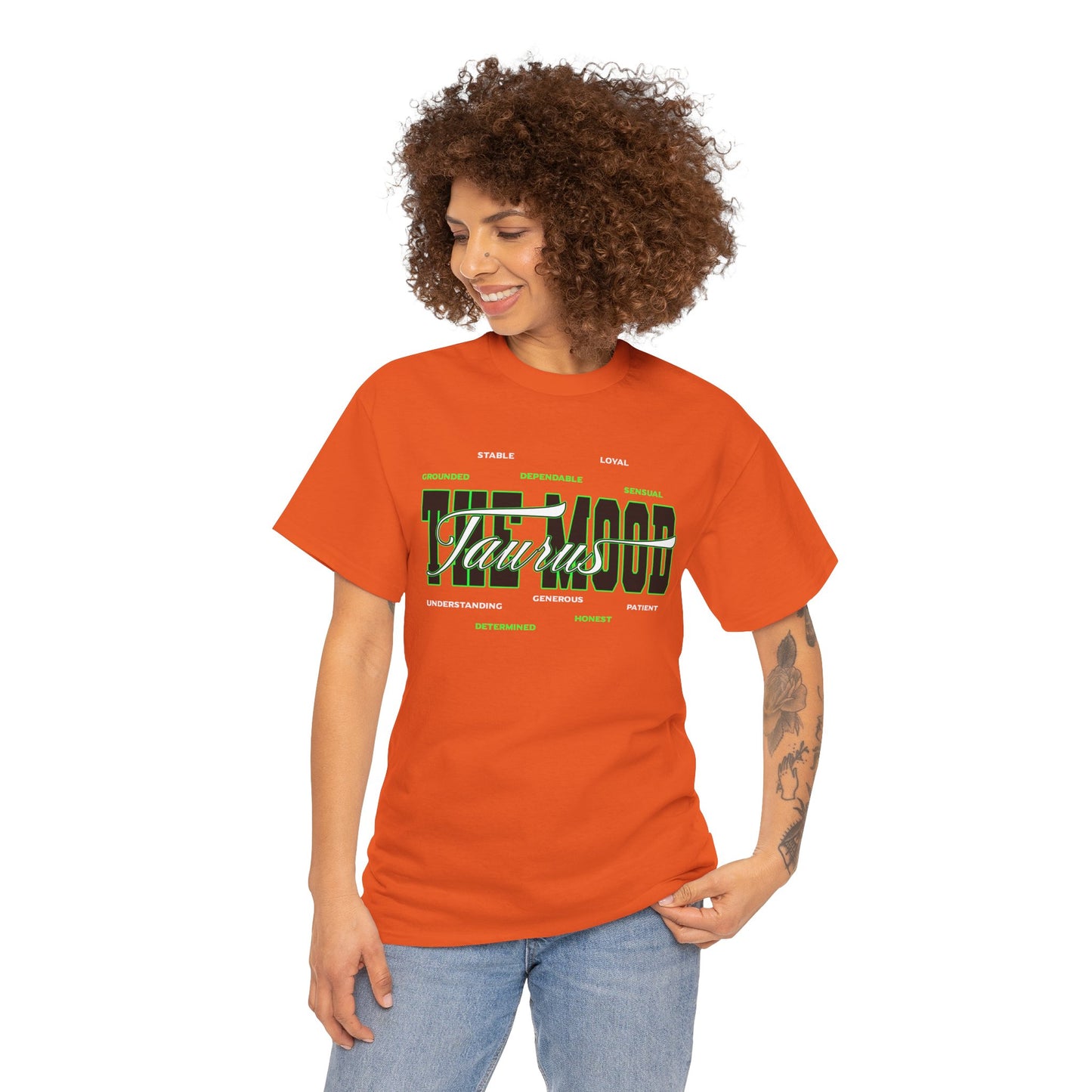 Taurus Zodiac Tee — Green Retro Horoscope Graphic Shirt