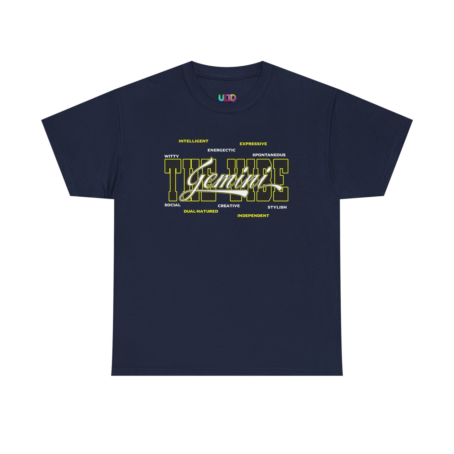 Gemini Zodiac Tee – The Vibe Graphic Astrological Shirt