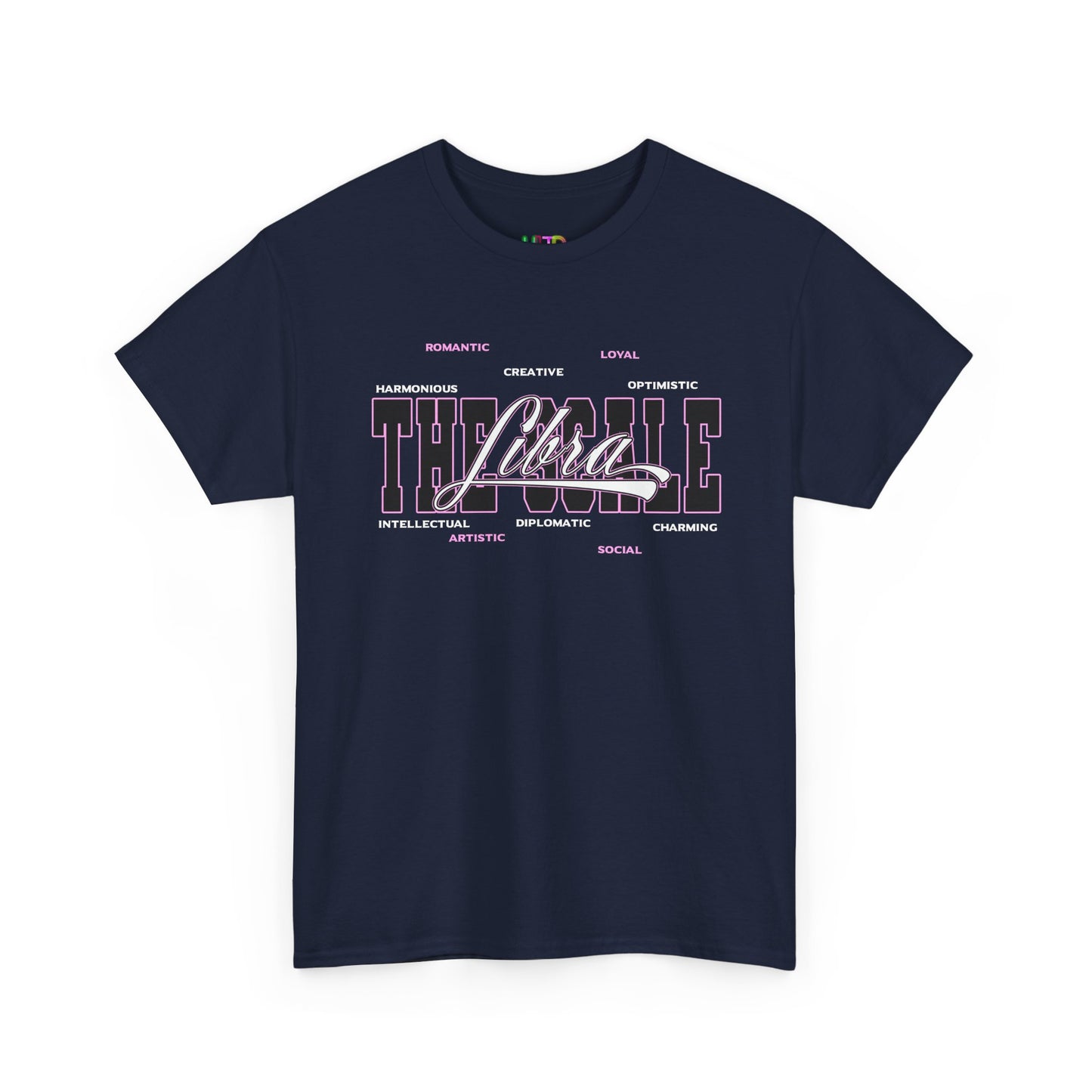 Libra Zodiac T‑Shirt — 'Balanced by Choice' Pink Graphic Tee