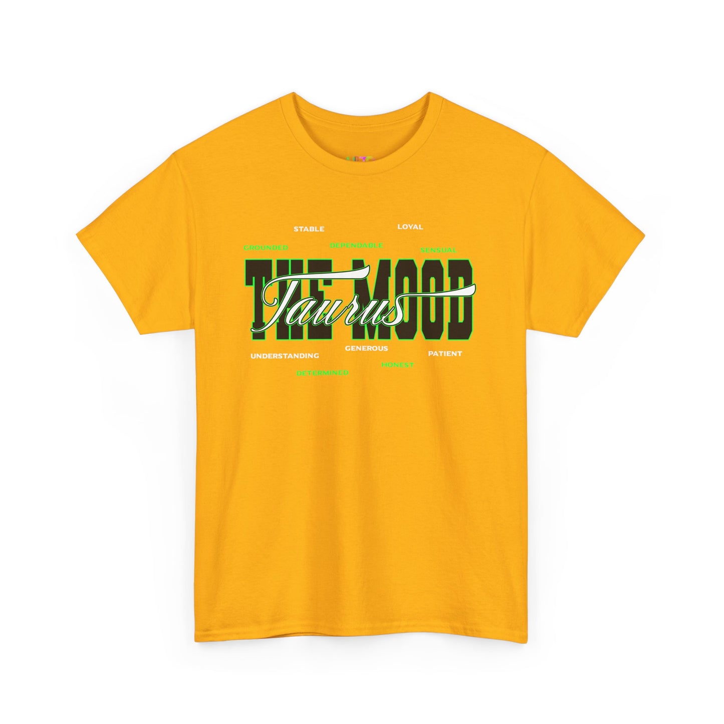 Taurus Zodiac Tee — Green Retro Horoscope Graphic Shirt