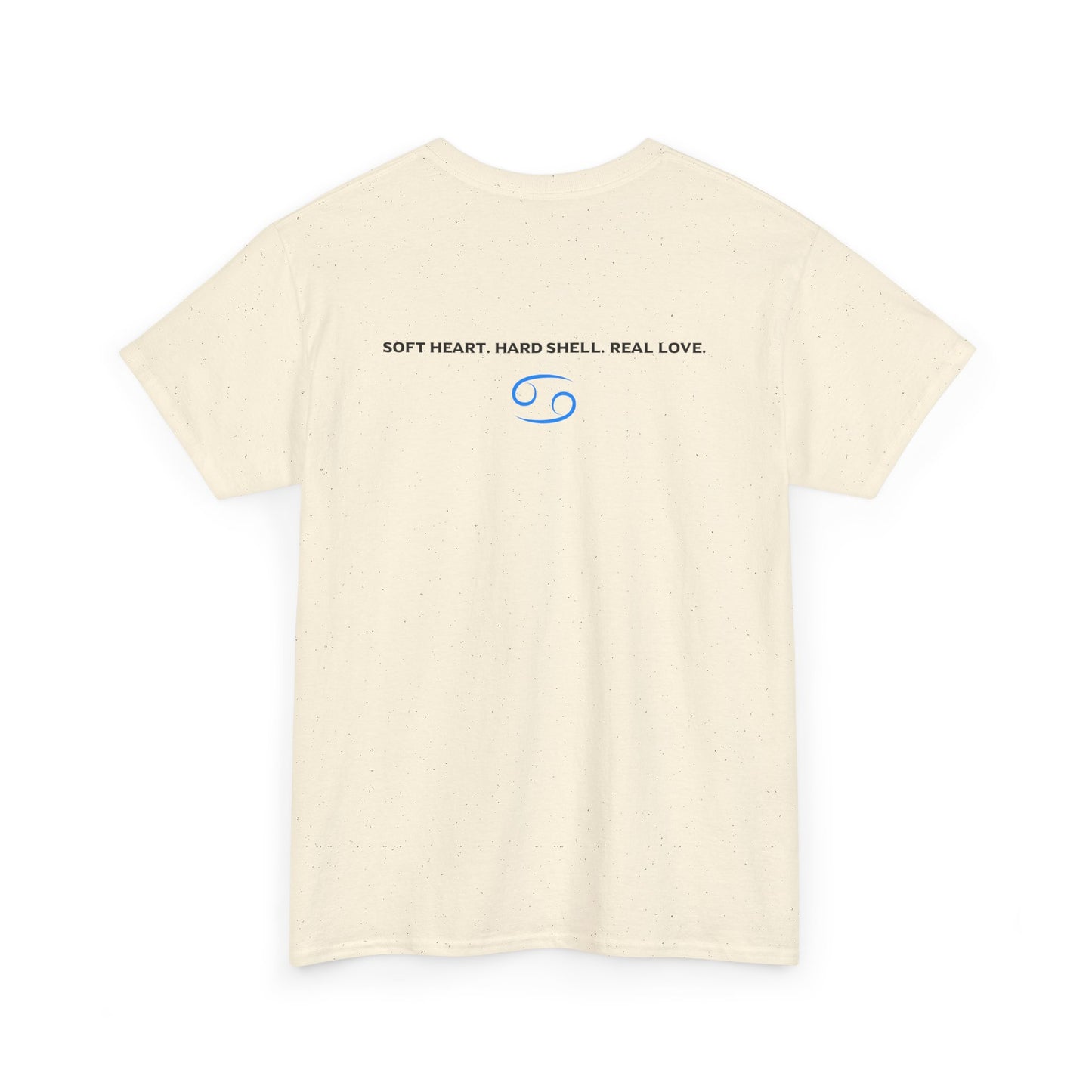 Cancer Zodiac T‑Shirt – 'Soft Heart, Hard Shell, Real Love' Astrological Tee