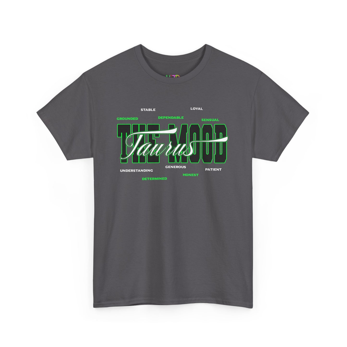 Taurus Zodiac Tee — Green Retro Horoscope Graphic Shirt