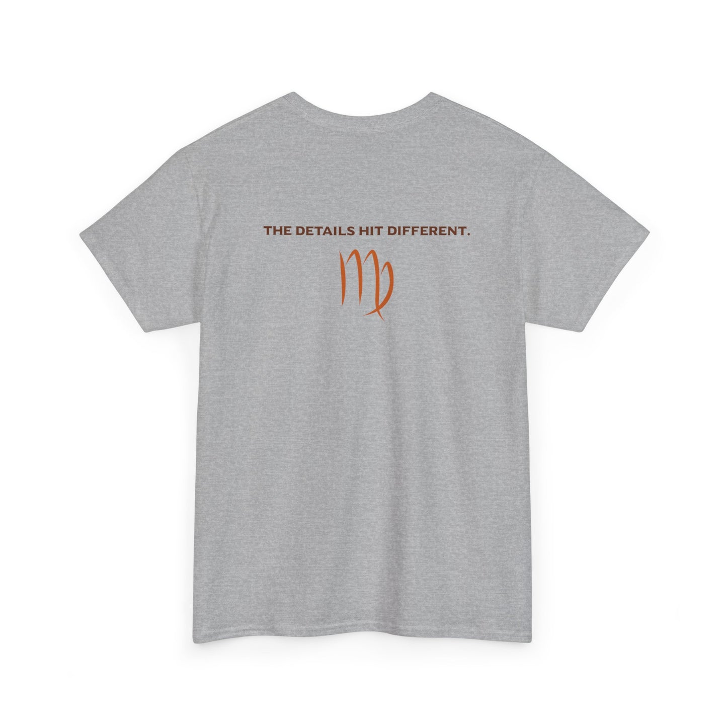 Virgo Graphic Tee — "The Details Hit Different" Astrology Shirt