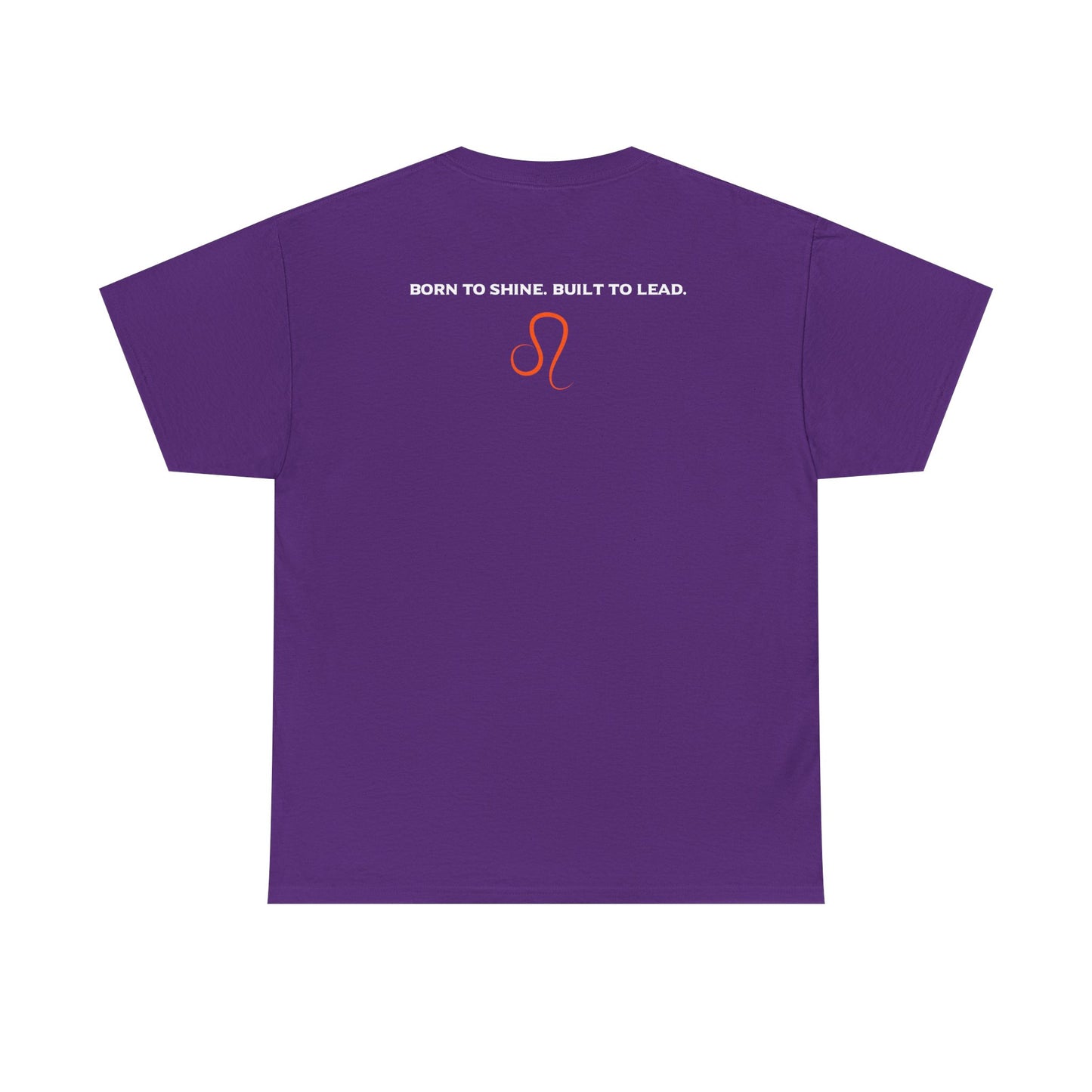 Leo Zodiac T‑Shirt — 'Born to Shine, Built to Lead' Graphic Tee
