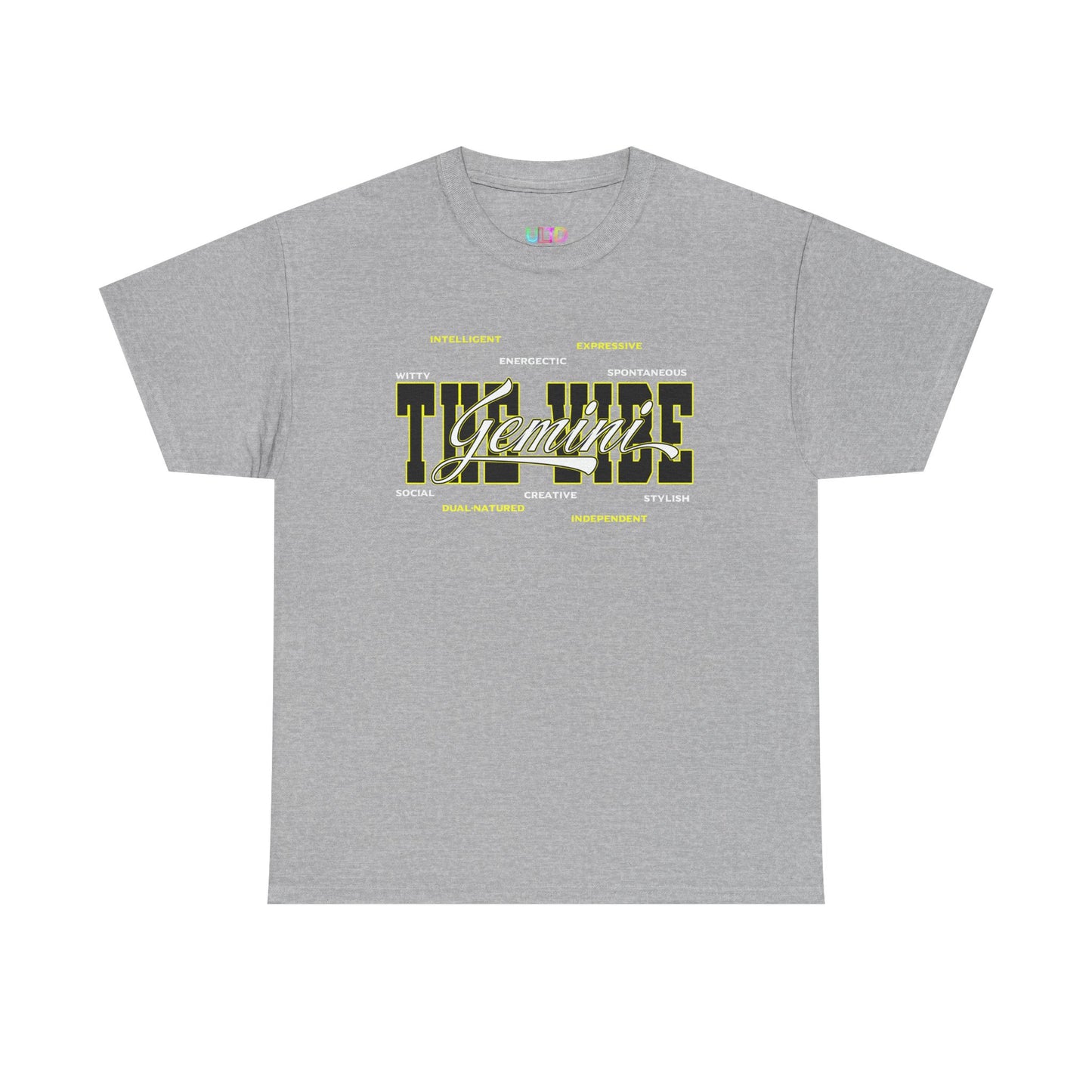 Gemini Zodiac Tee – The Vibe Graphic Astrological Shirt