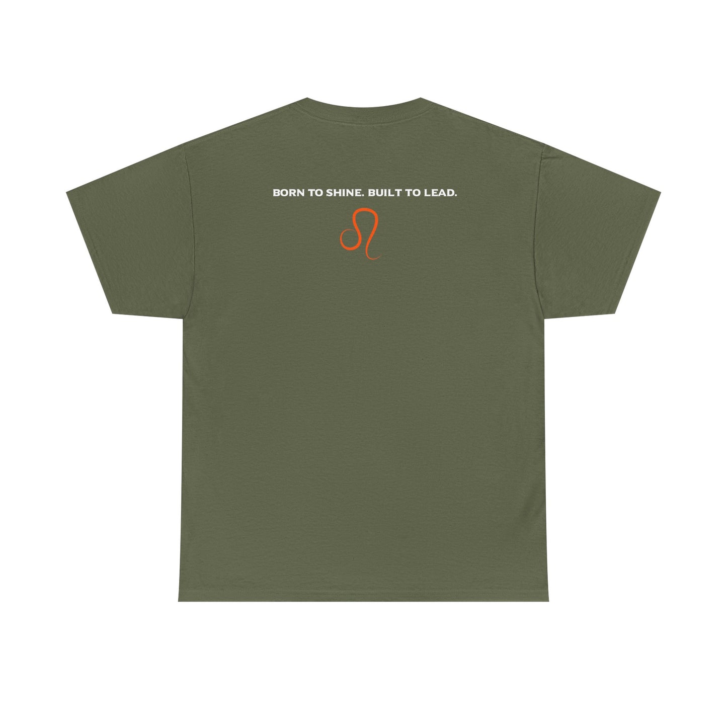 Leo Zodiac T‑Shirt — 'Born to Shine, Built to Lead' Graphic Tee