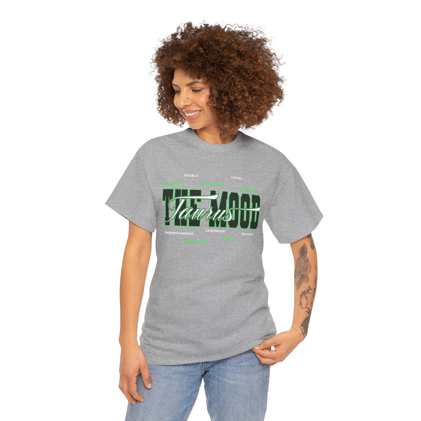 Taurus Zodiac Tee — Green Retro Horoscope Graphic Shirt