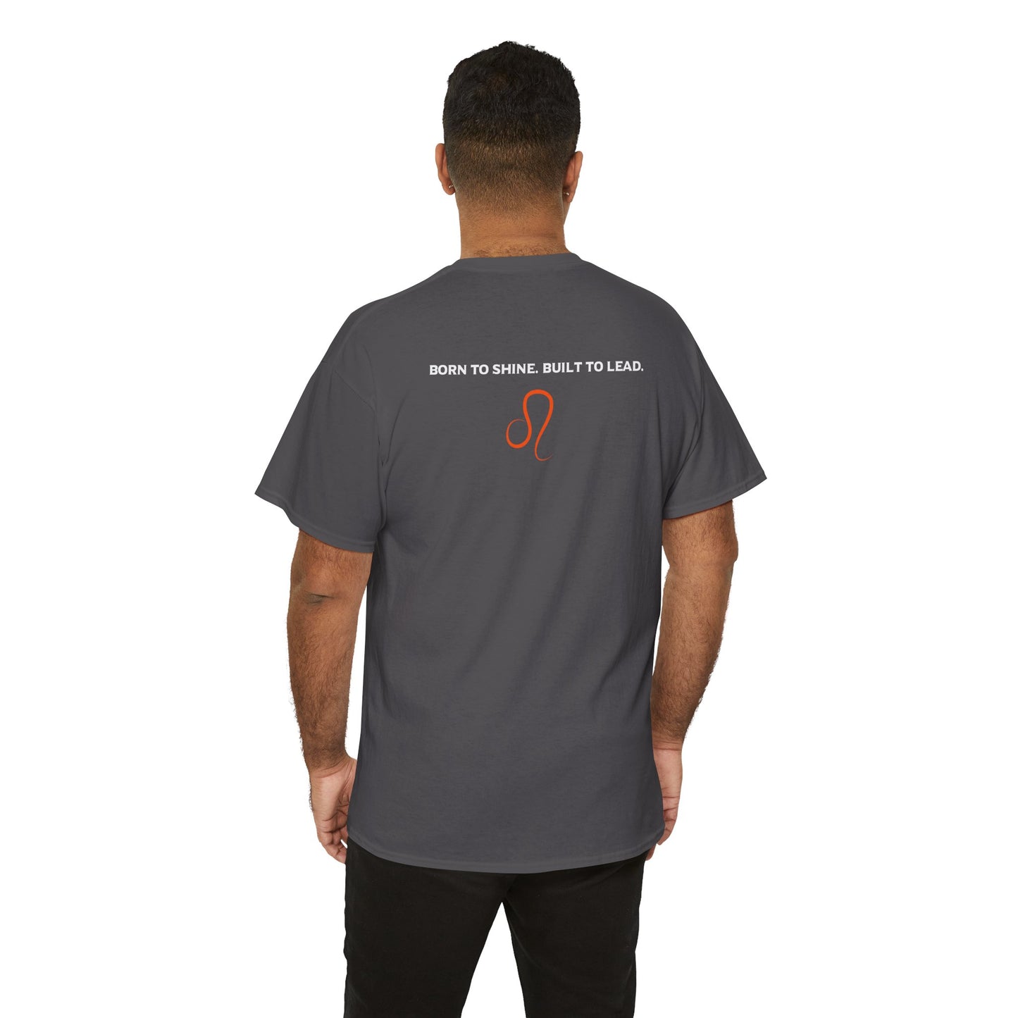 Leo Zodiac T‑Shirt — 'Born to Shine, Built to Lead' Graphic Tee