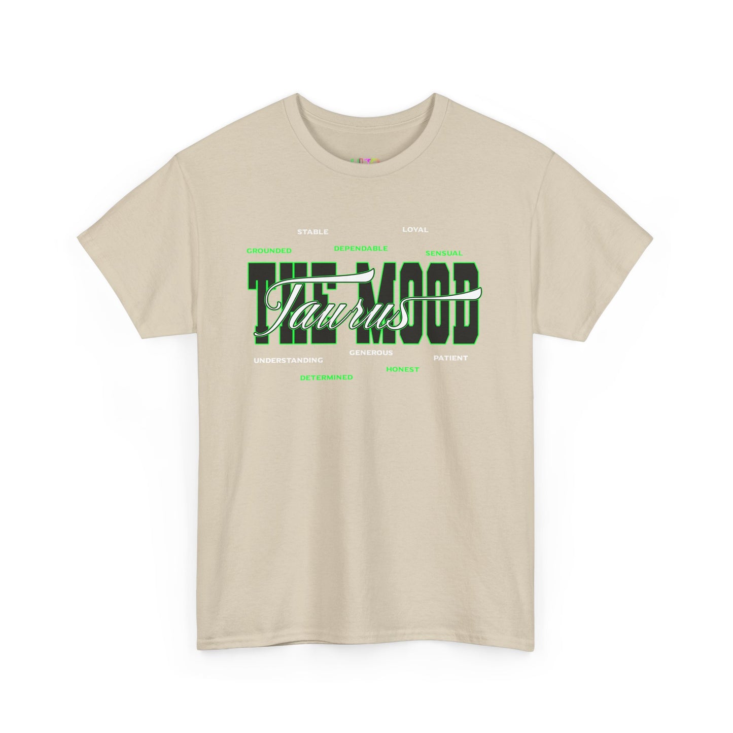 Taurus Zodiac Tee — Green Retro Horoscope Graphic Shirt