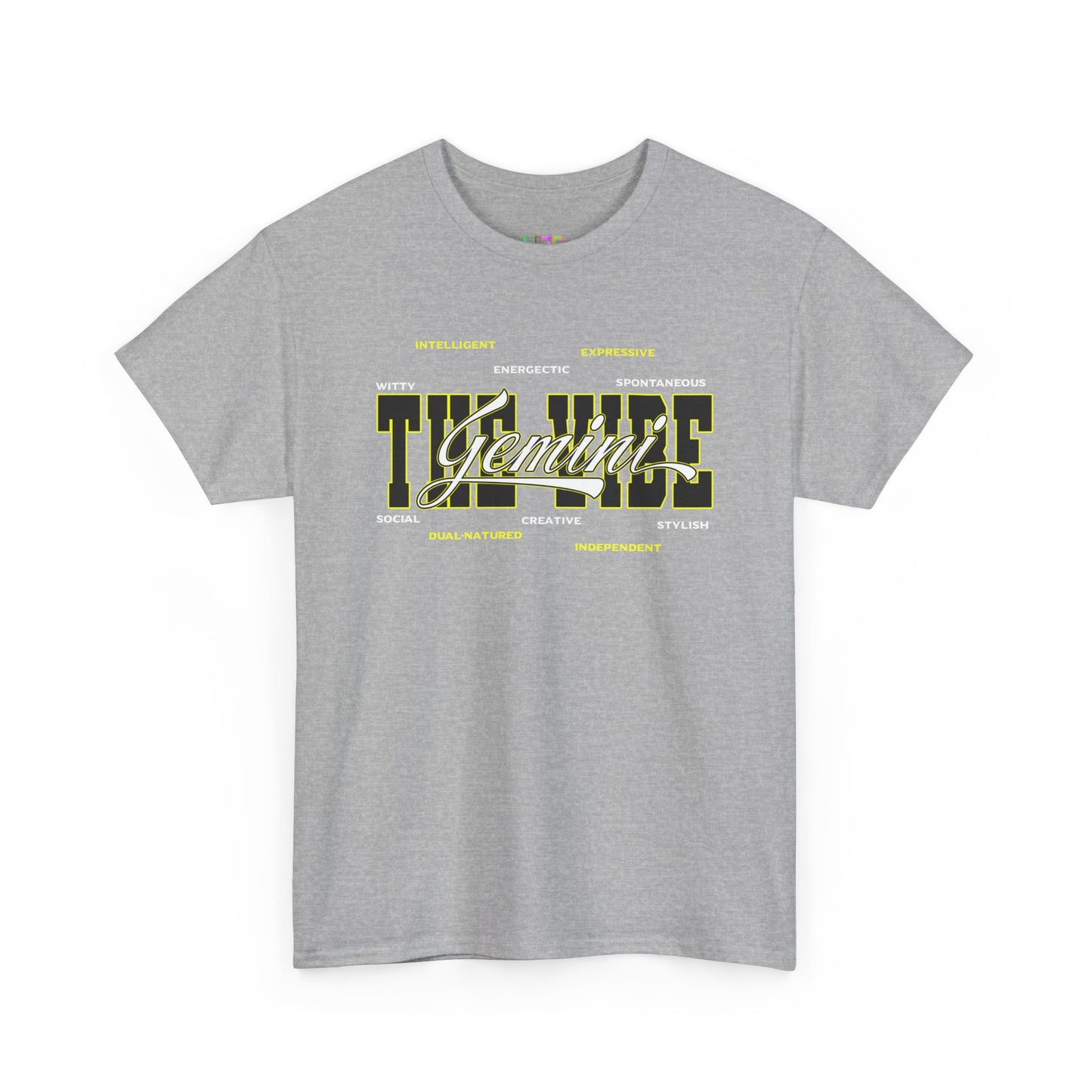 Gemini Zodiac Tee – The Vibe Graphic Astrological Shirt