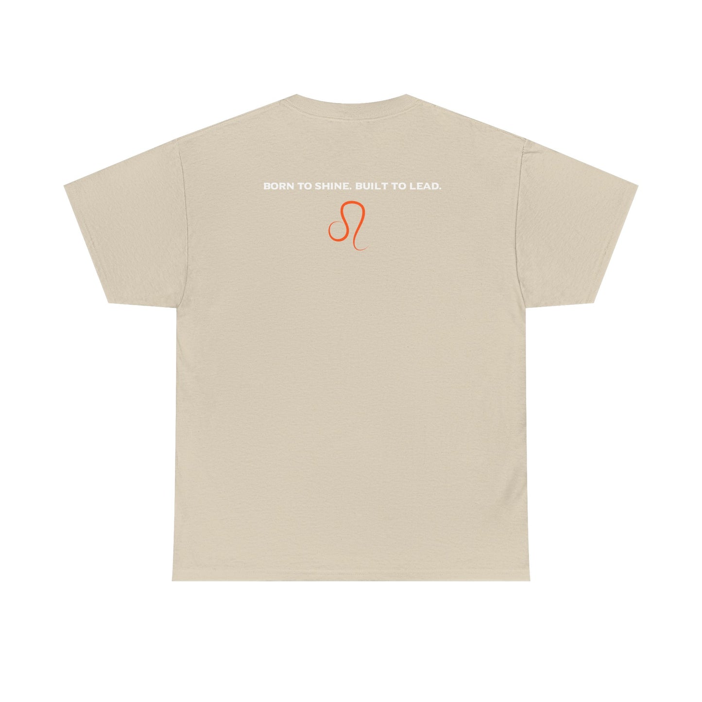 Leo Zodiac T‑Shirt — 'Born to Shine, Built to Lead' Graphic Tee