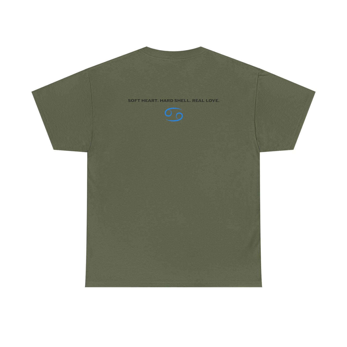 Cancer Zodiac T‑Shirt – 'Soft Heart, Hard Shell, Real Love' Astrological Tee