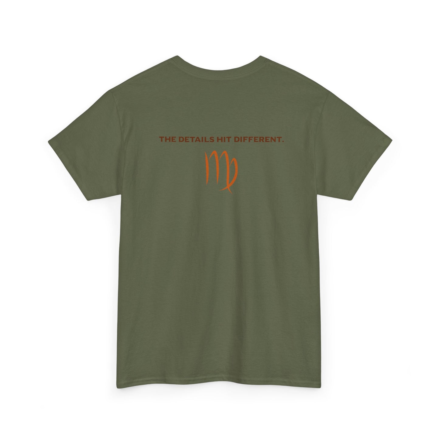 Virgo Graphic Tee — "The Details Hit Different" Astrology Shirt