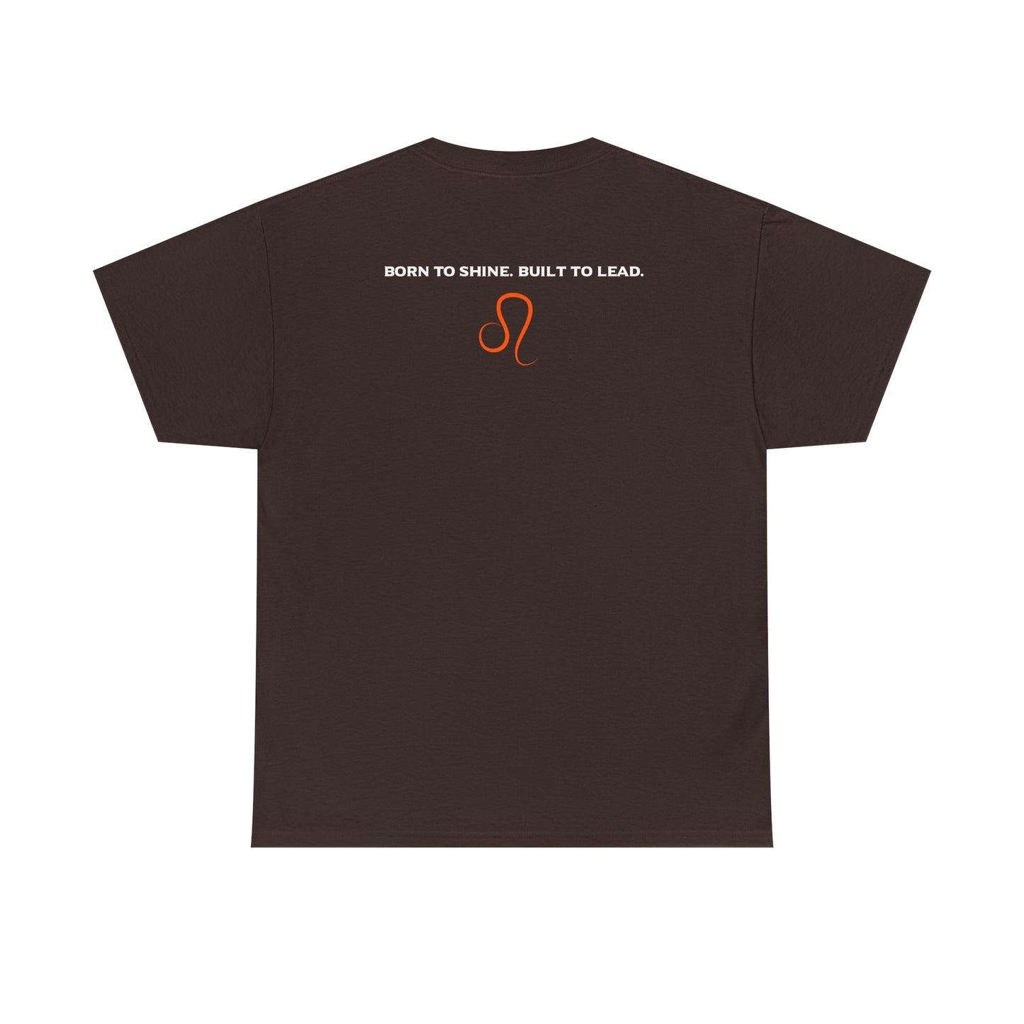 Leo Zodiac T‑Shirt — 'Born to Shine, Built to Lead' Graphic Tee