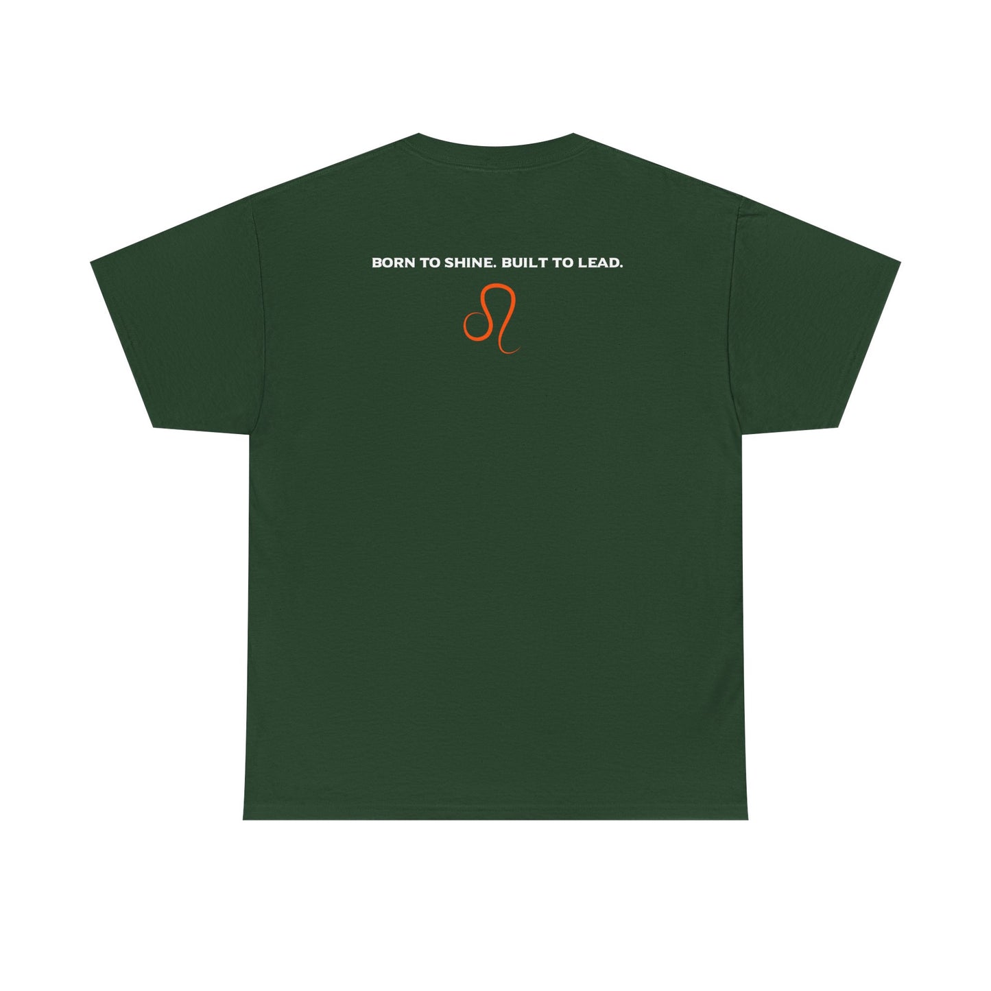 Leo Zodiac T‑Shirt — 'Born to Shine, Built to Lead' Graphic Tee