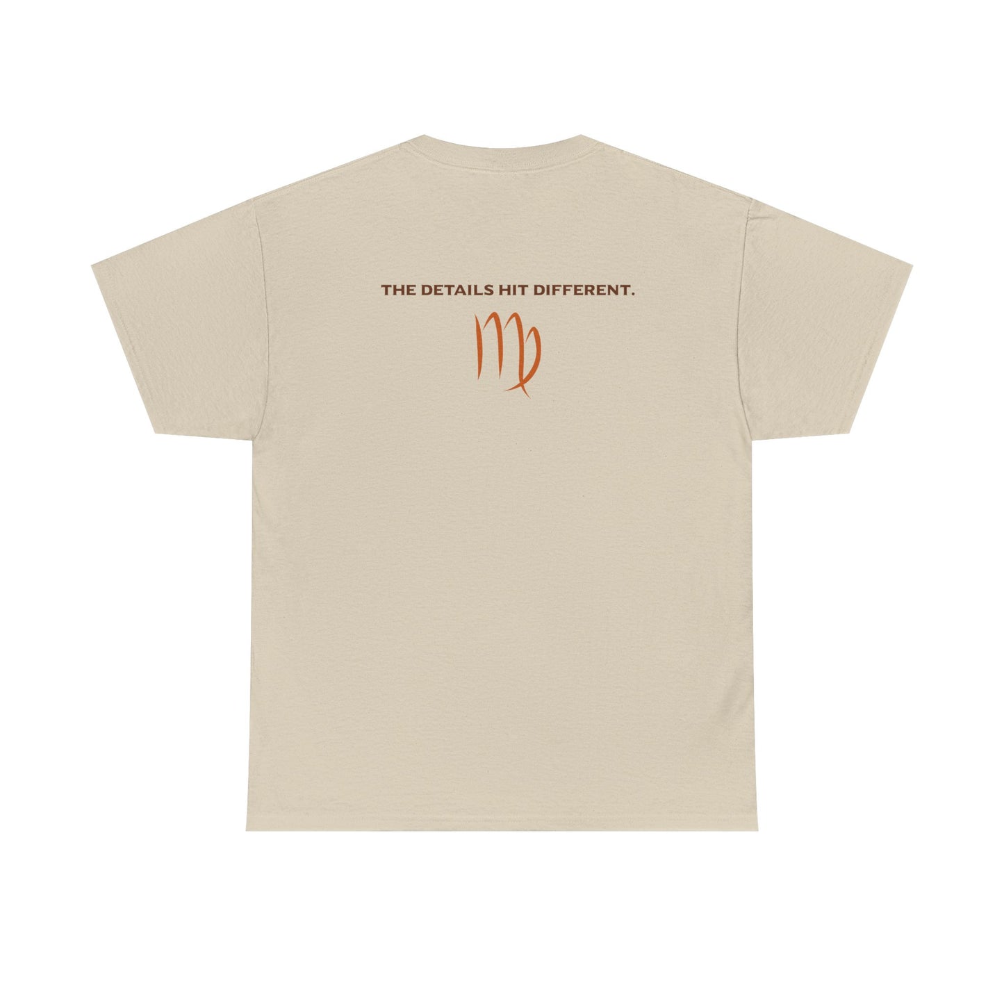 Virgo Graphic Tee — "The Details Hit Different" Astrology Shirt