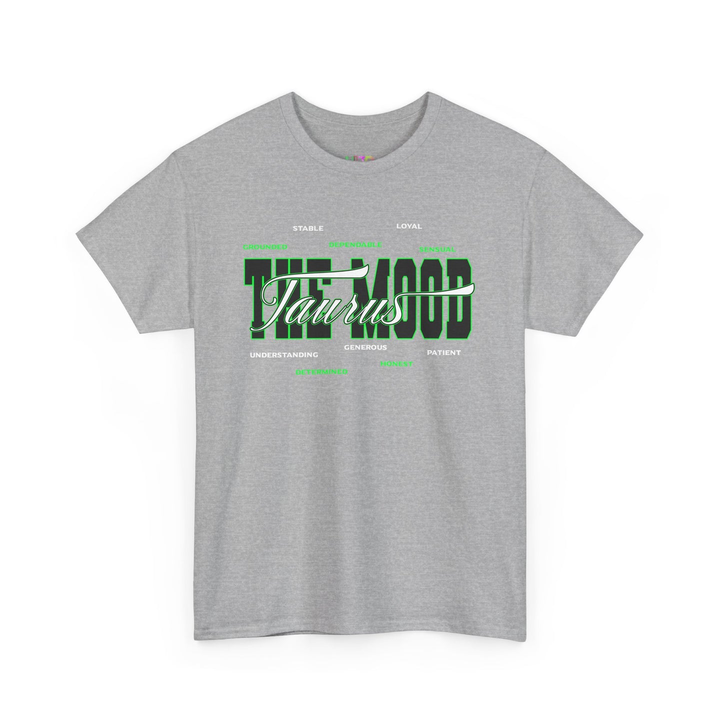 Taurus Zodiac Tee — Green Retro Horoscope Graphic Shirt