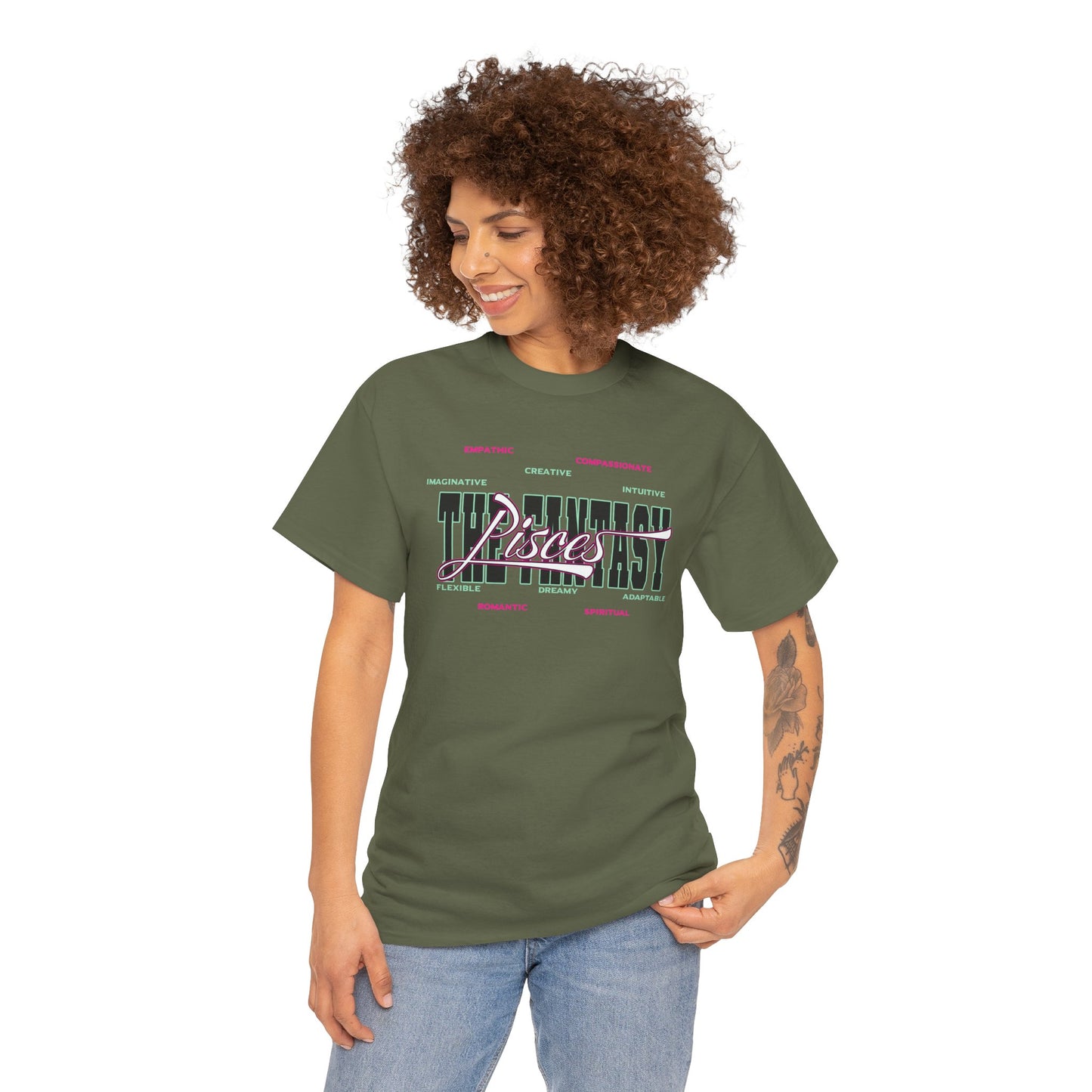 Pisces Dreamer T-Shirt — Astrological Pisces Tee with “Feel It. Dream It. Live It.”
