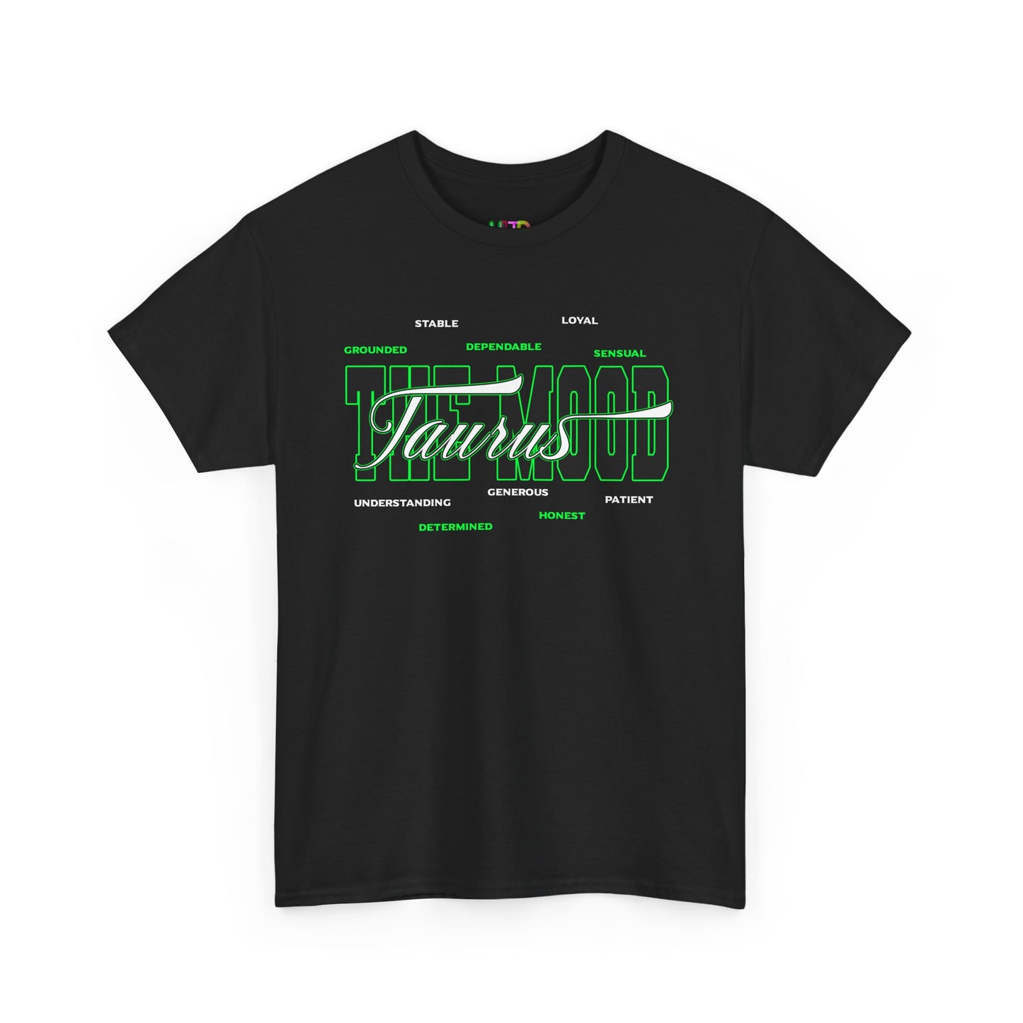 Taurus Zodiac Tee — Green Retro Horoscope Graphic Shirt