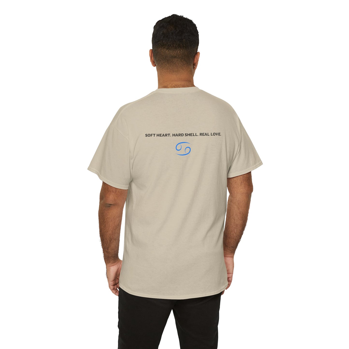 Cancer Zodiac T‑Shirt – 'Soft Heart, Hard Shell, Real Love' Astrological Tee