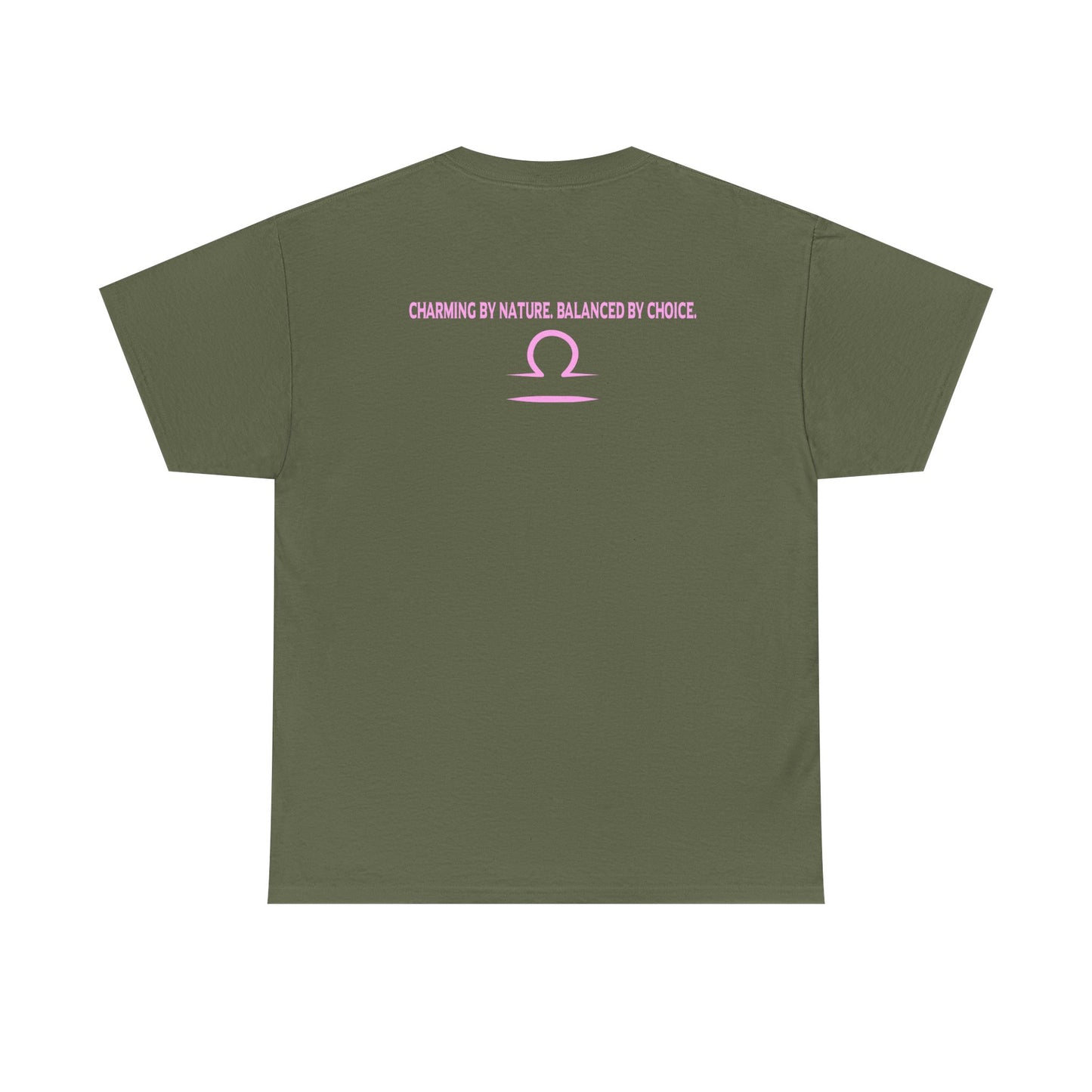 Libra Zodiac T‑Shirt — 'Balanced by Choice' Pink Graphic Tee