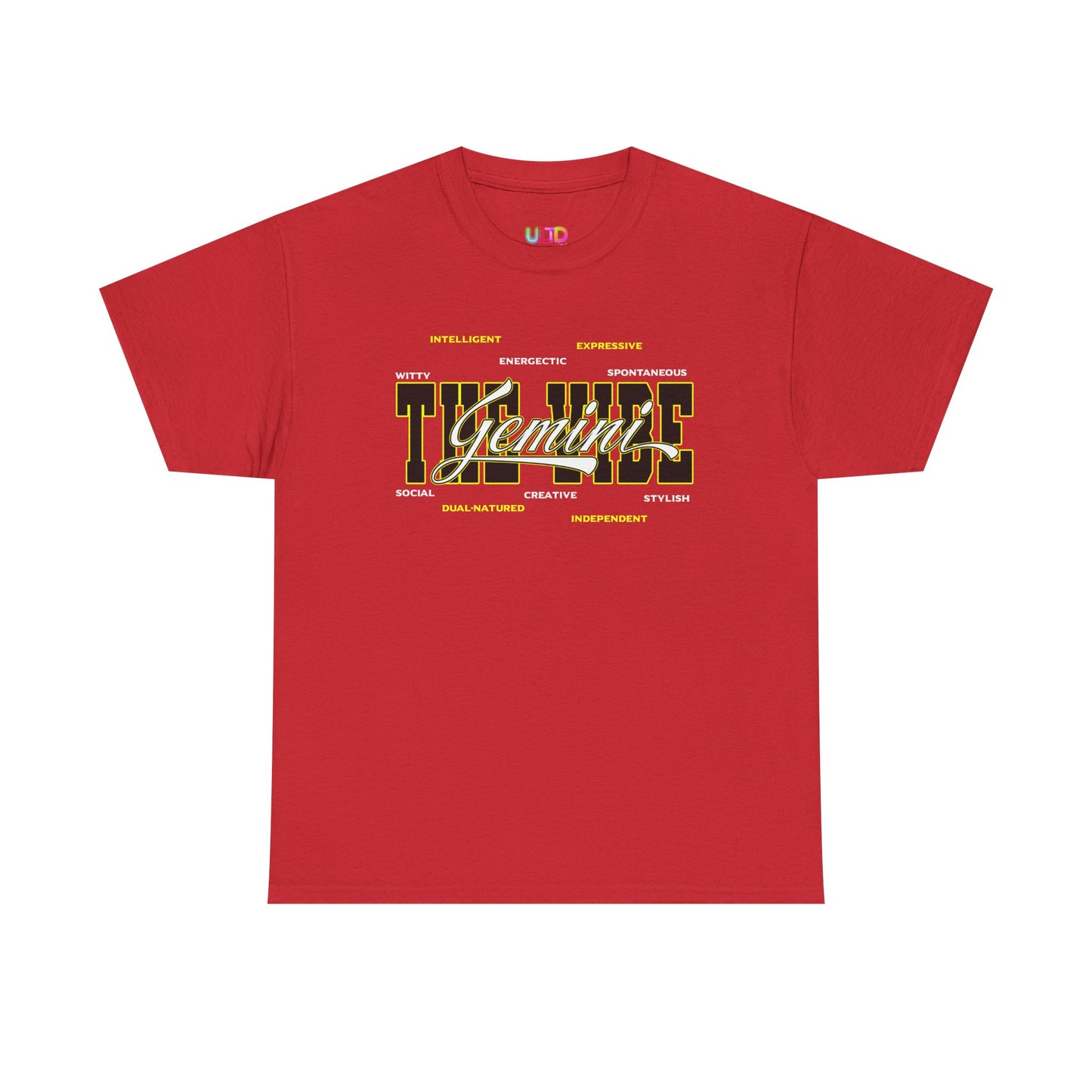 Gemini Zodiac Tee – The Vibe Graphic Astrological Shirt